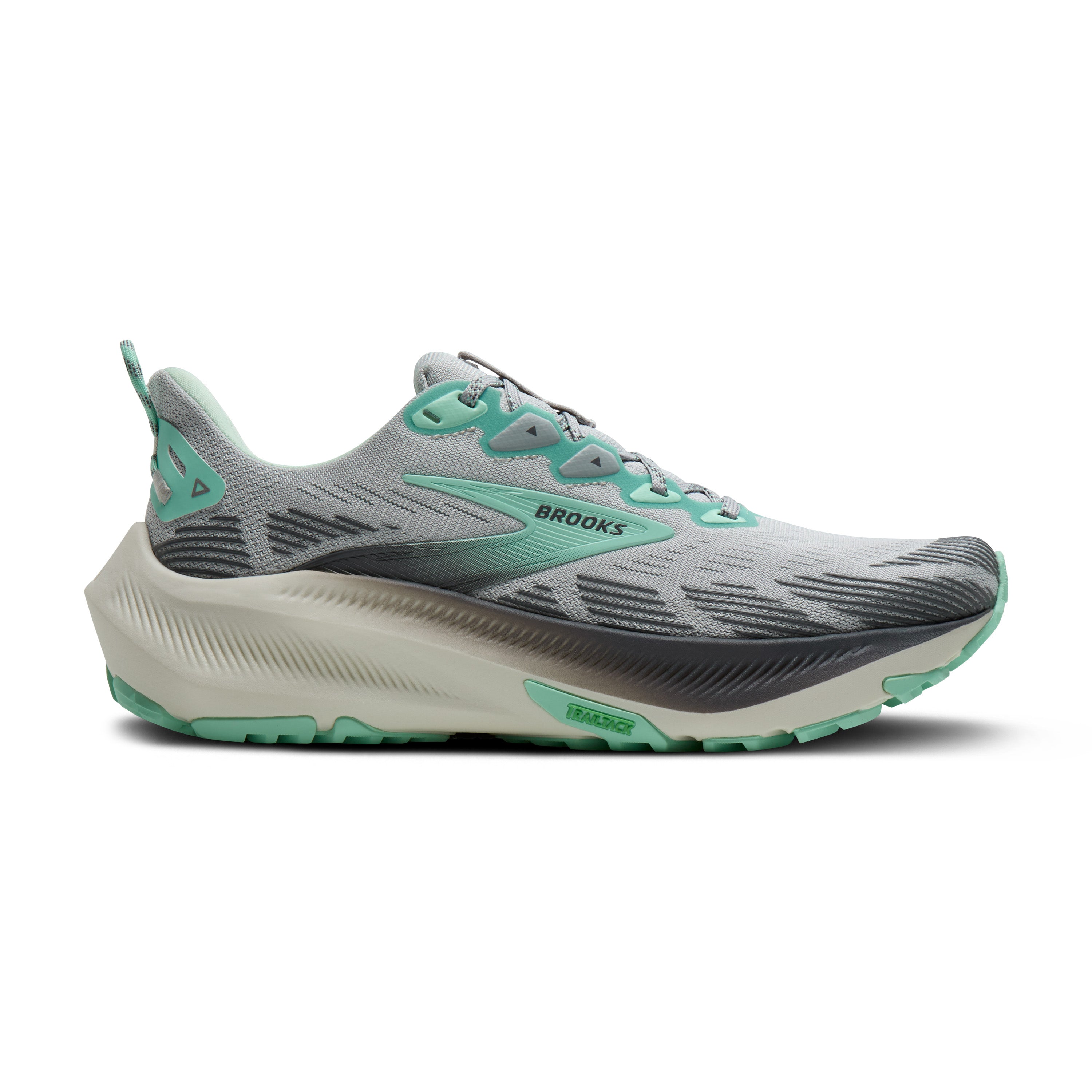 Brooks Ghost Trail Womens Running Shoes - Harbour Mist/Poppy/Yucca