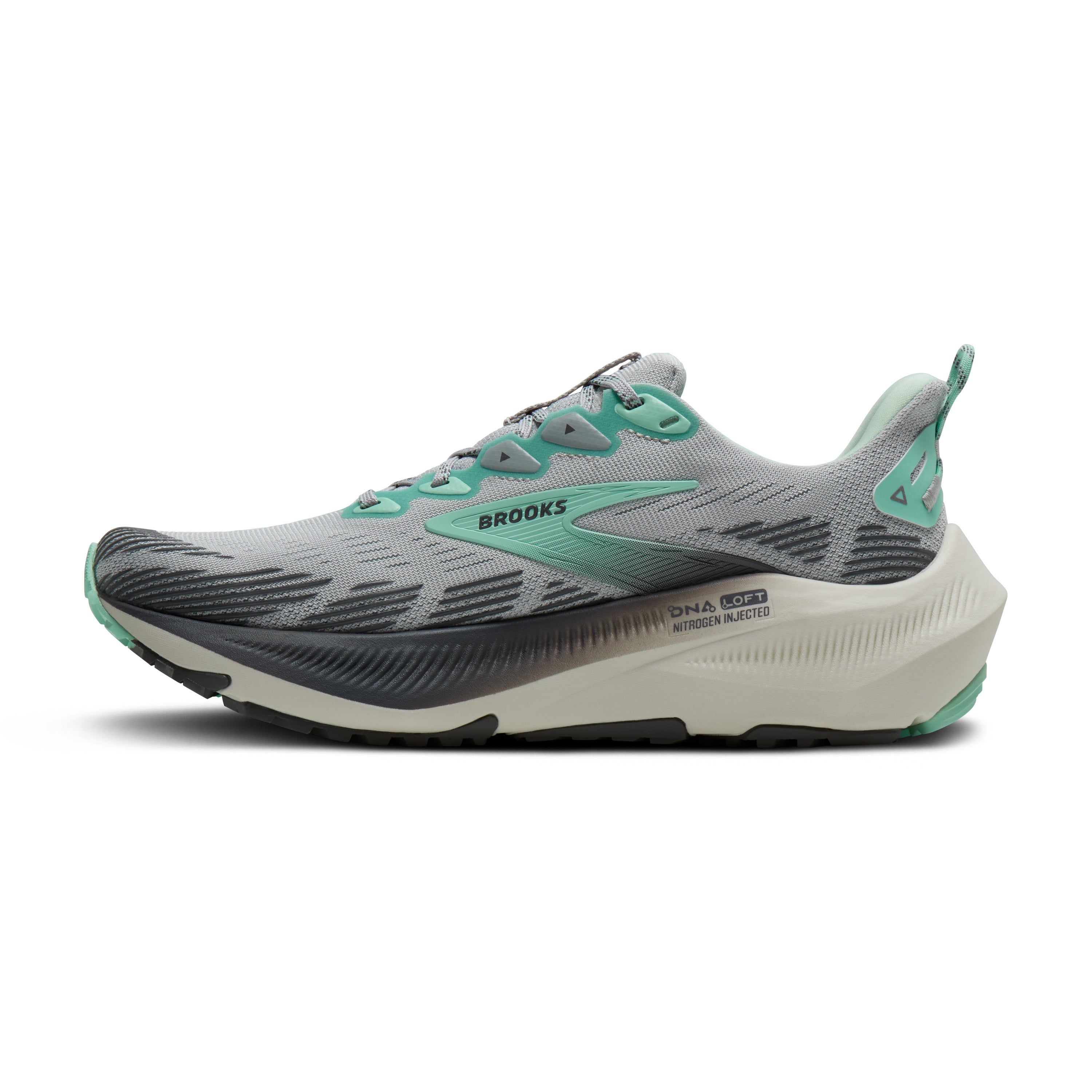 Brooks Ghost Trail Womens Running Shoes - Harbour Mist/Poppy/Yucca