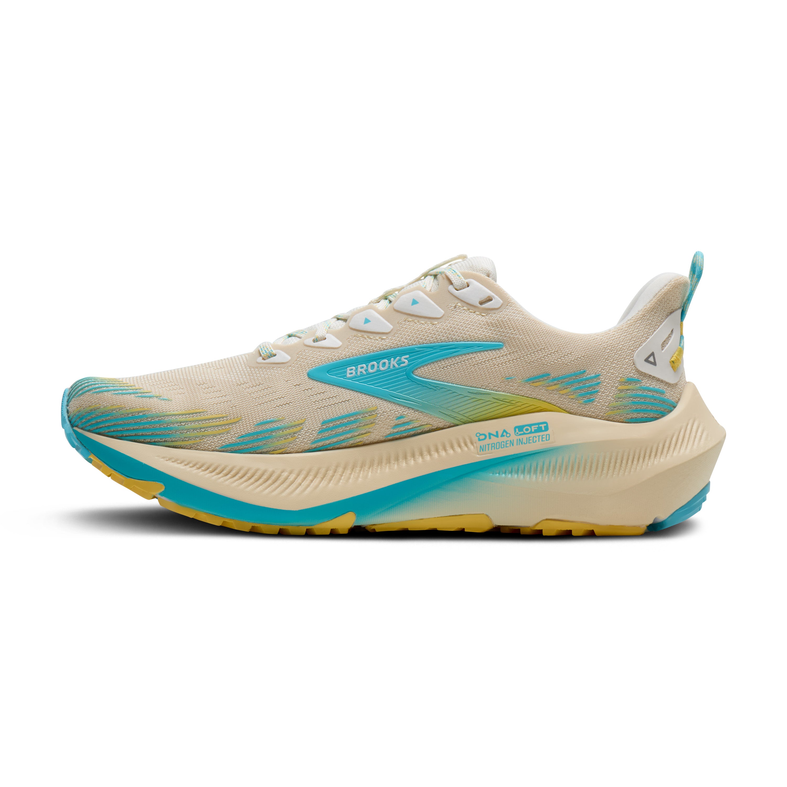 Brooks Ghost Trail Womens Running Shoe - Sand/Star White/Golden Hour