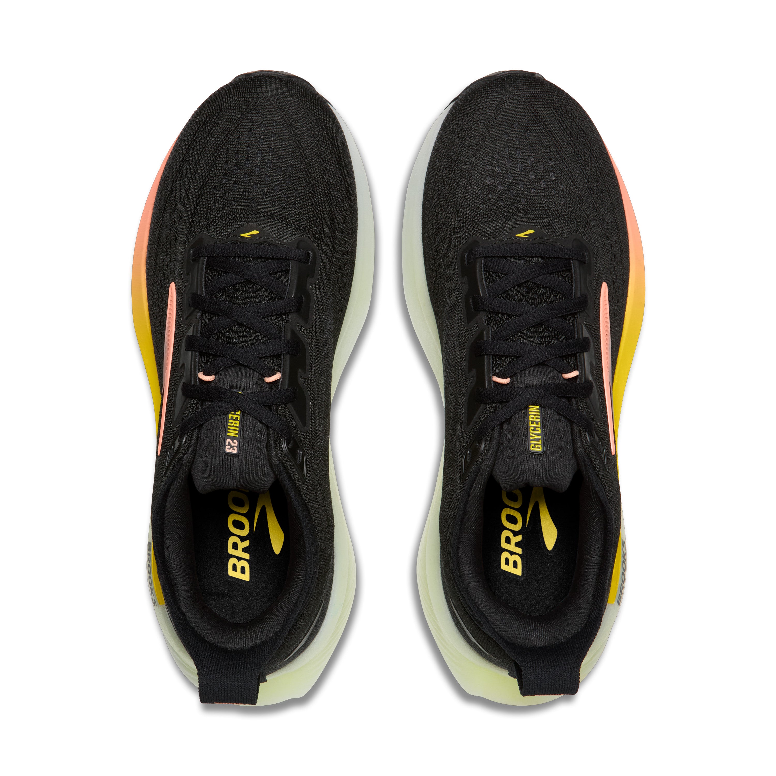 Brooks Glycerin 23 Womens Running Shoes - Black/Peach/Nightlife