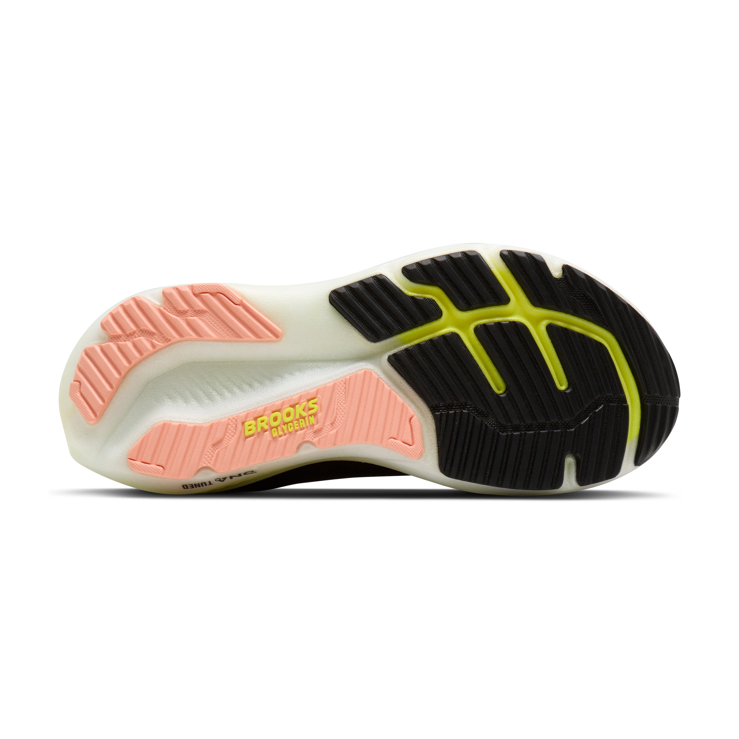 Brooks Glycerin GTS 23 Womens Running Shoes - Black/Peach/Nightlife