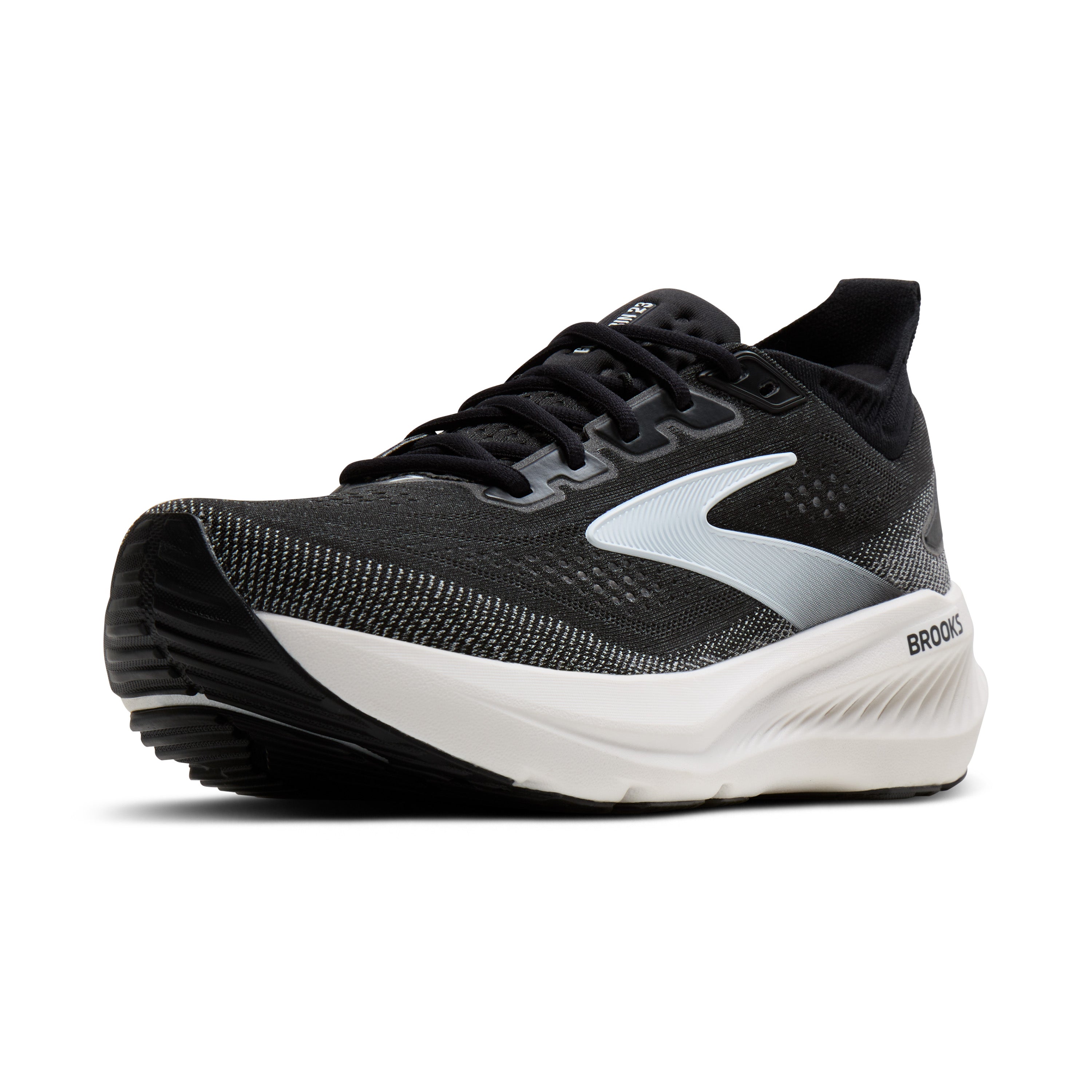 Brooks Glycerin 23 Womens Running Shoes - Black/Grey/White