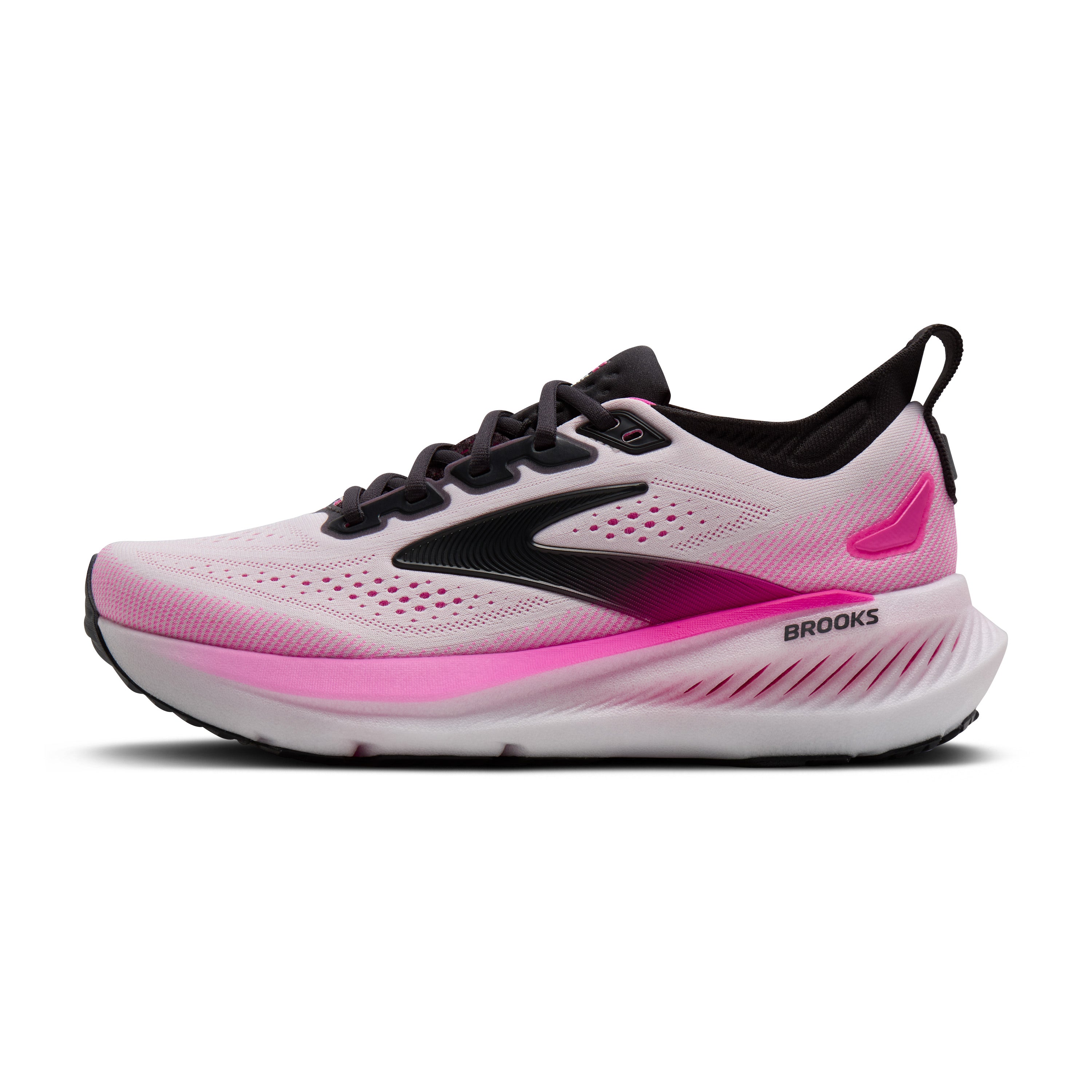 Brooks Glycerin 23 Womens Running Shoes - White/Phantom/Cyber Pink