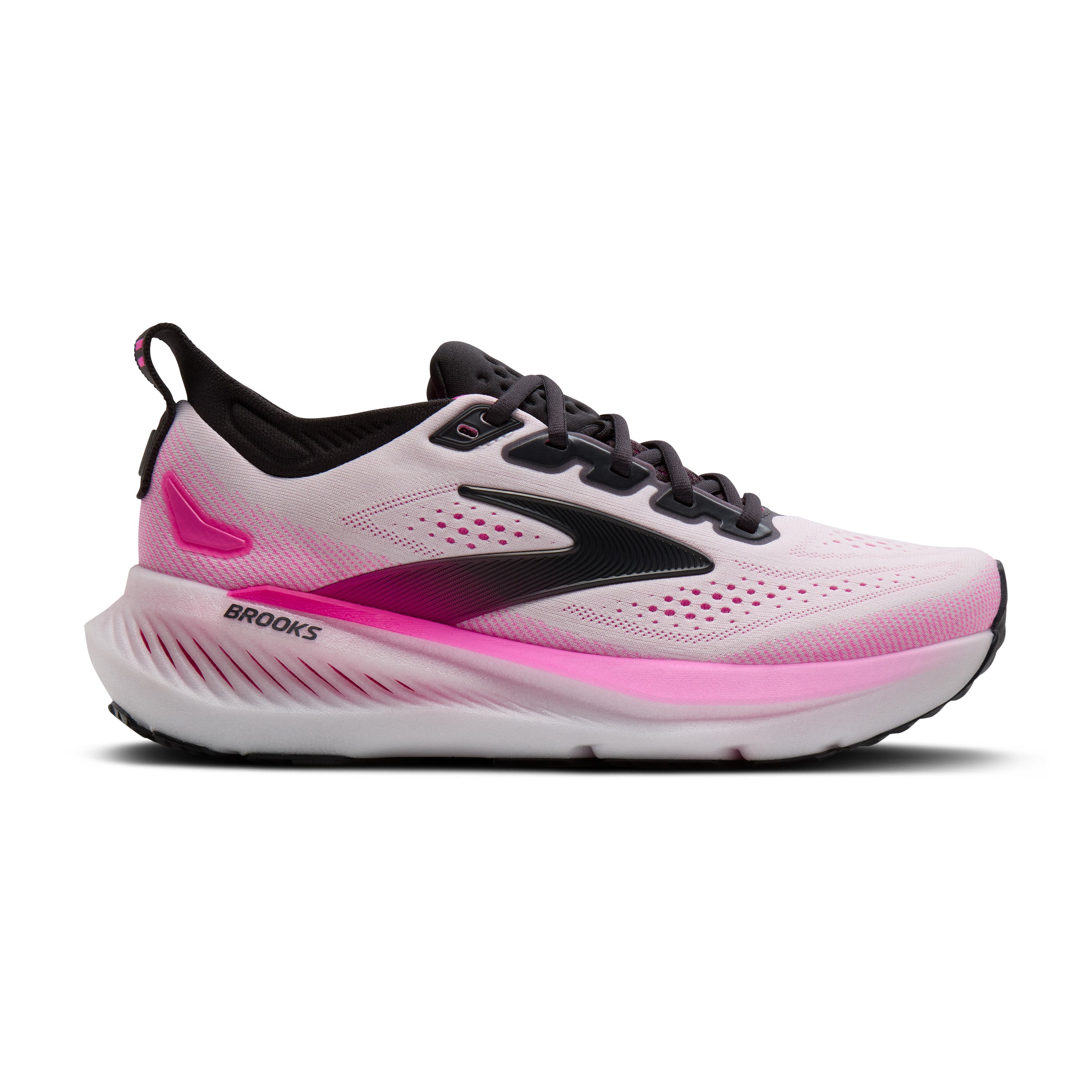Brooks Glycerin 23 Womens Running Shoes - White/Phantom/Cyber Pink