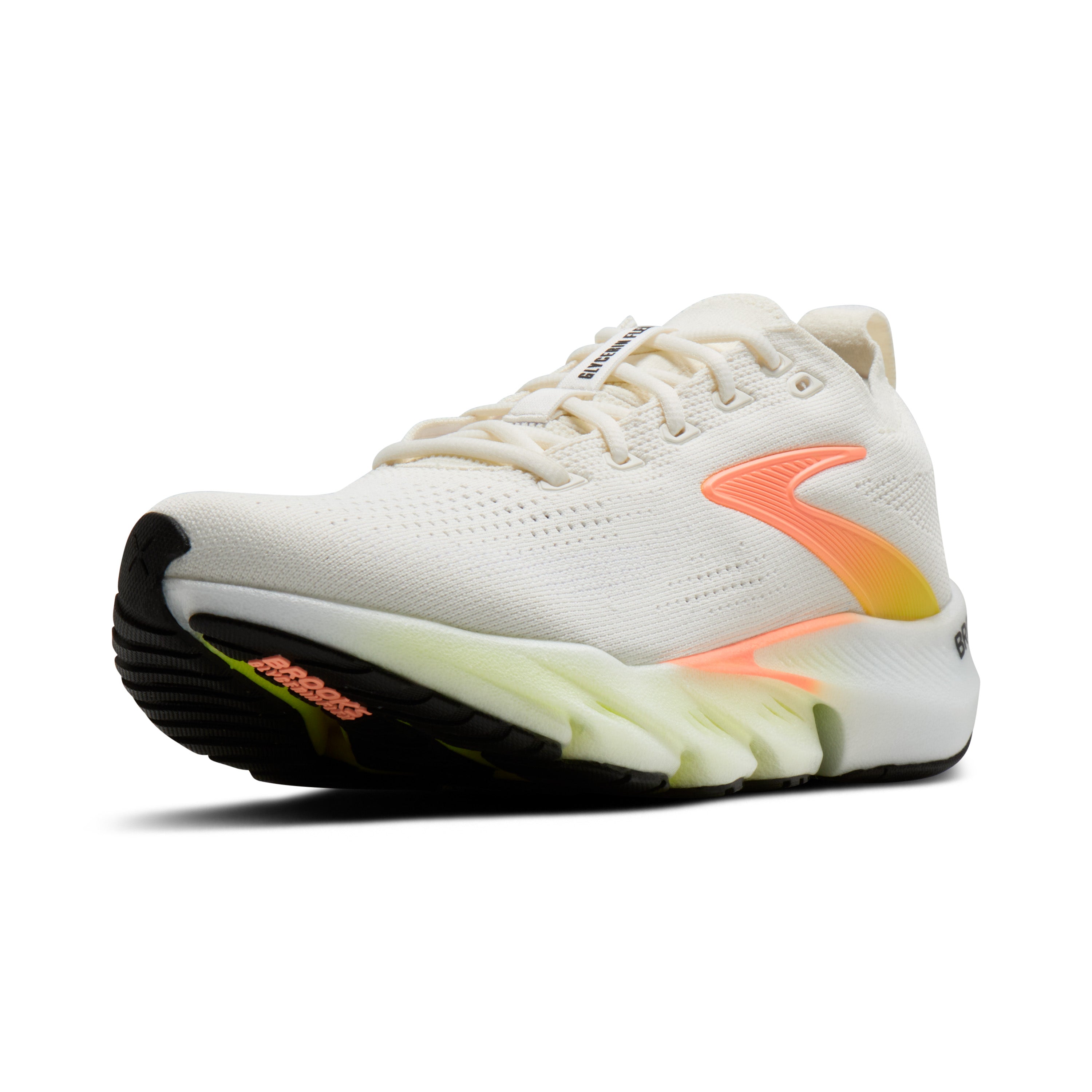 Brooks Glycerin Flex Womens Running Shoes - White/Peach/Nightlife