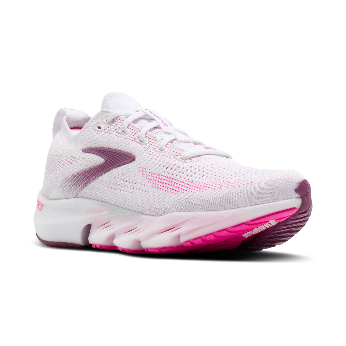 Brooks Glycerin Flex Womens Running Shoes - White/Cyber Pink/Argyle