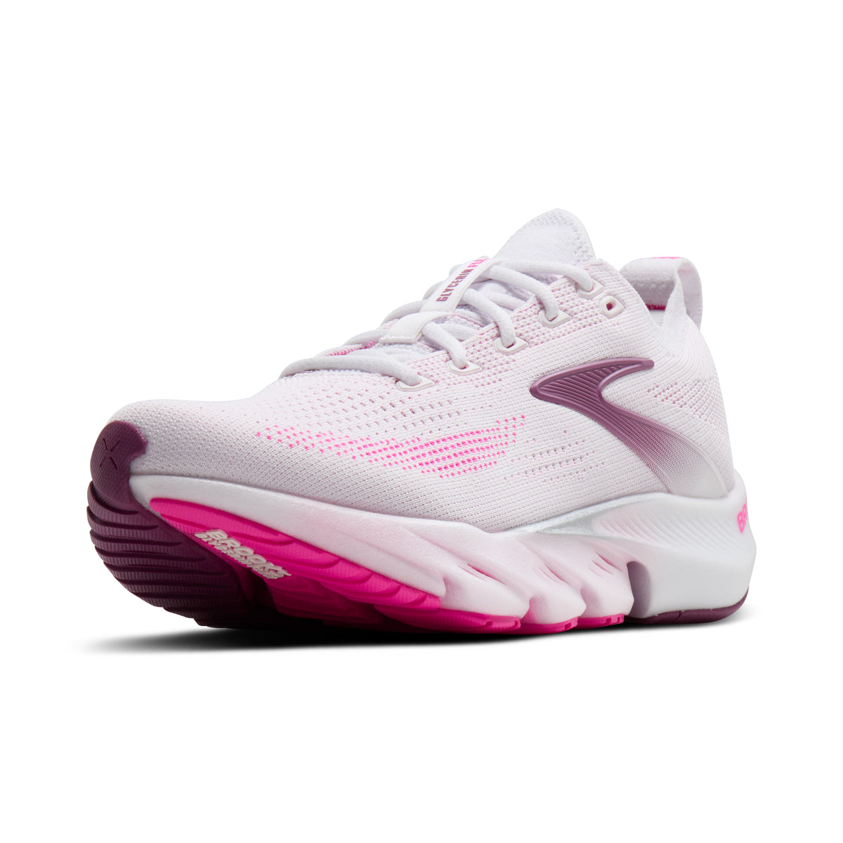 Brooks Glycerin Flex Womens Running Shoes - White/Cyber Pink/Argyle