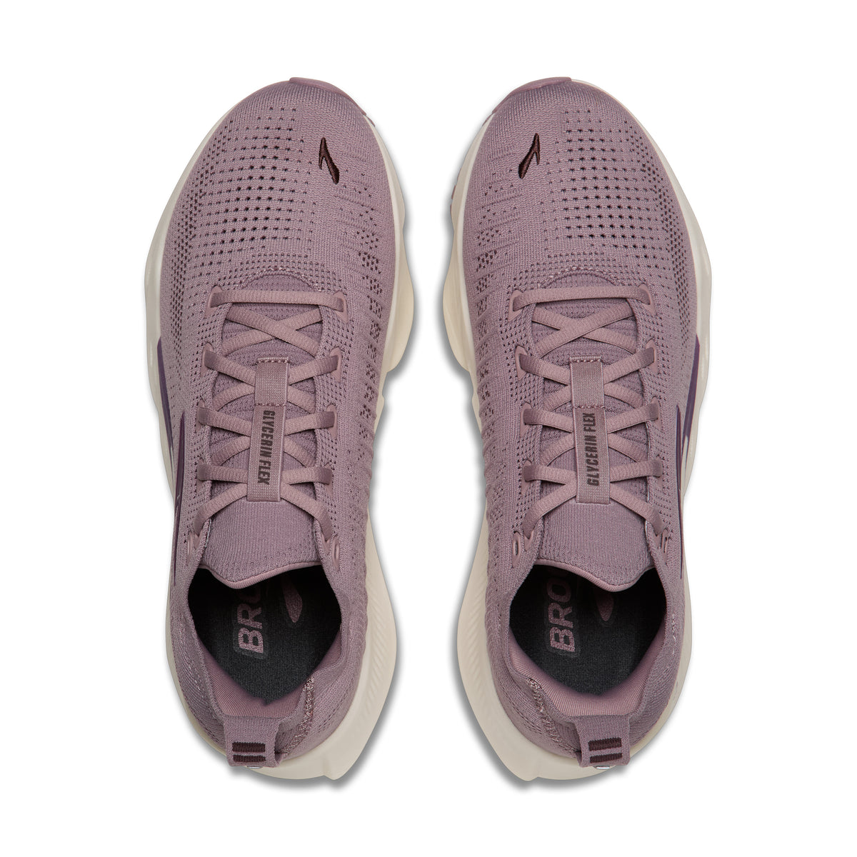 Brooks Glycerin Flex Womens Running Shoes - Rose/Raisin/Metallic