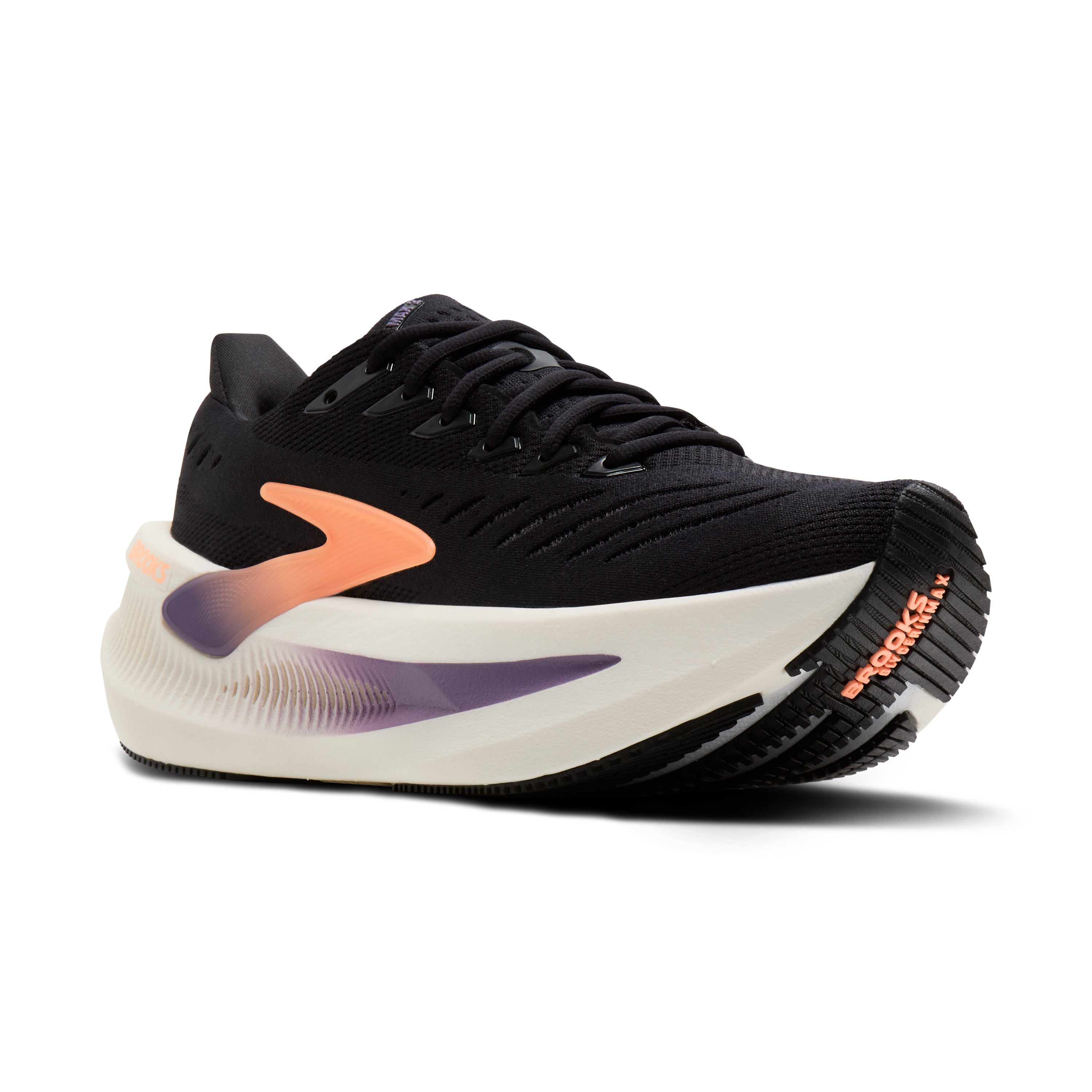 Brooks Glycerin Max 2 Womens Running Shoes - Black/Peach/Clear