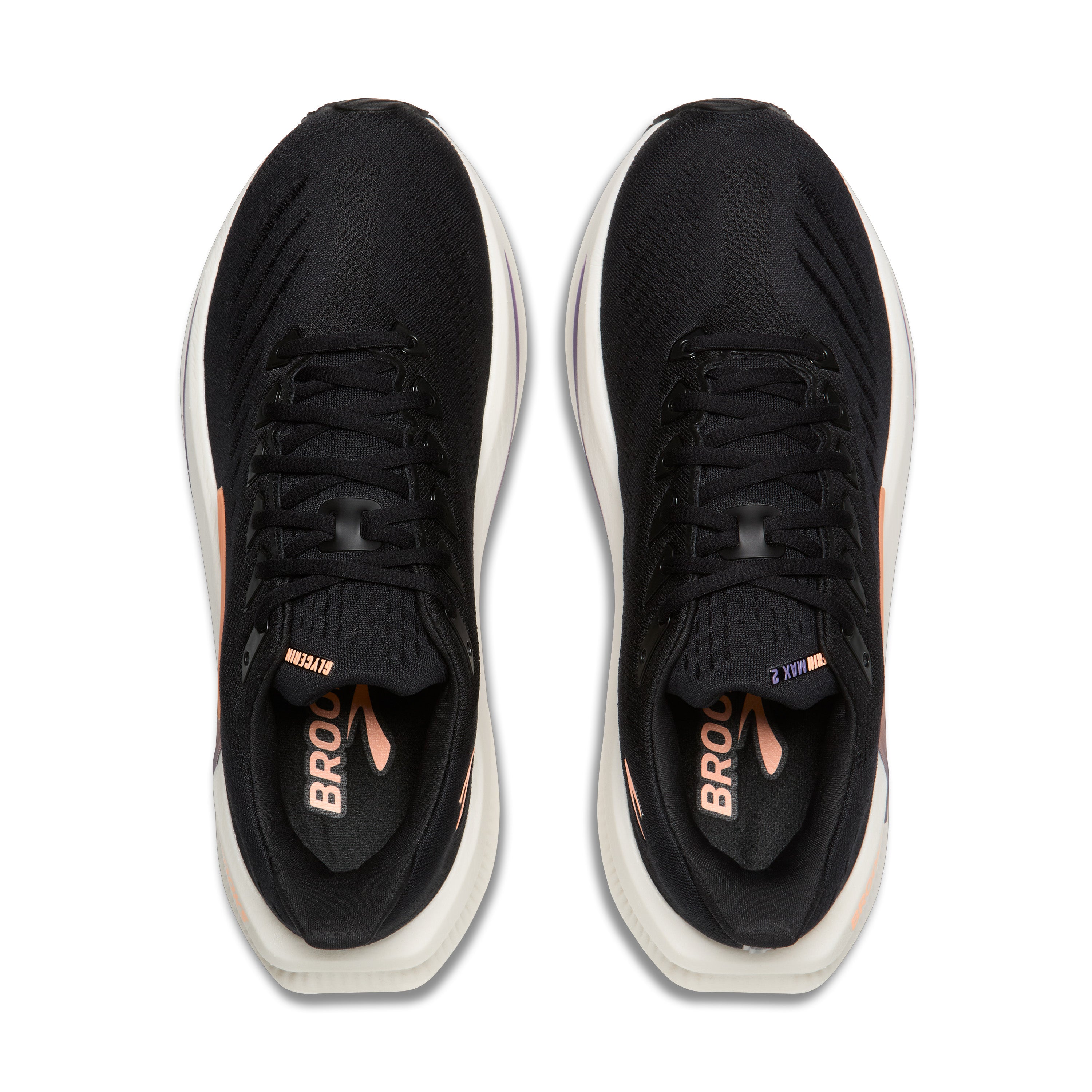 Brooks Glycerin Max 2 Womens Running Shoes - Black/Peach/Clear