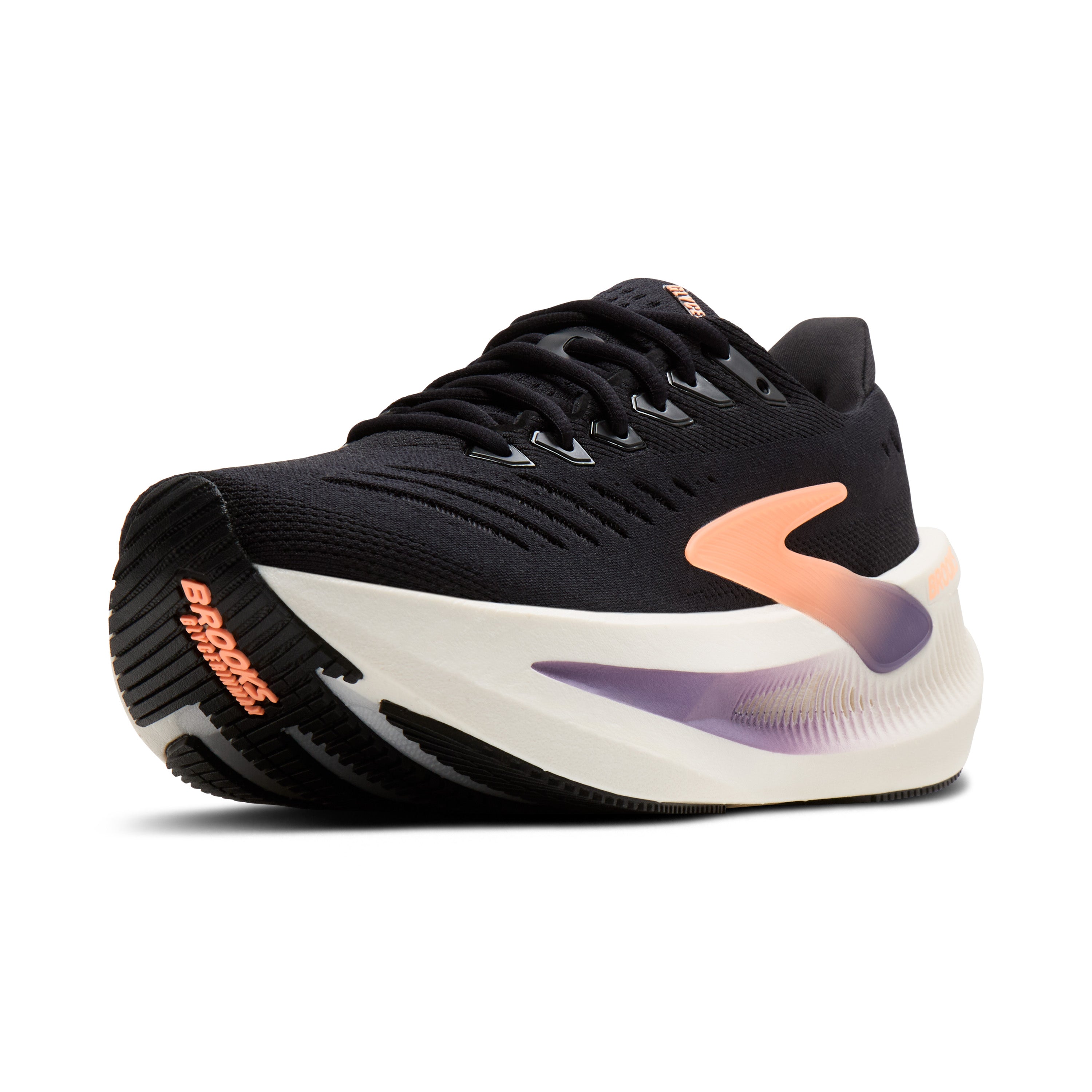 Brooks Glycerin Max 2 Womens Running Shoes - Black/Peach/Clear