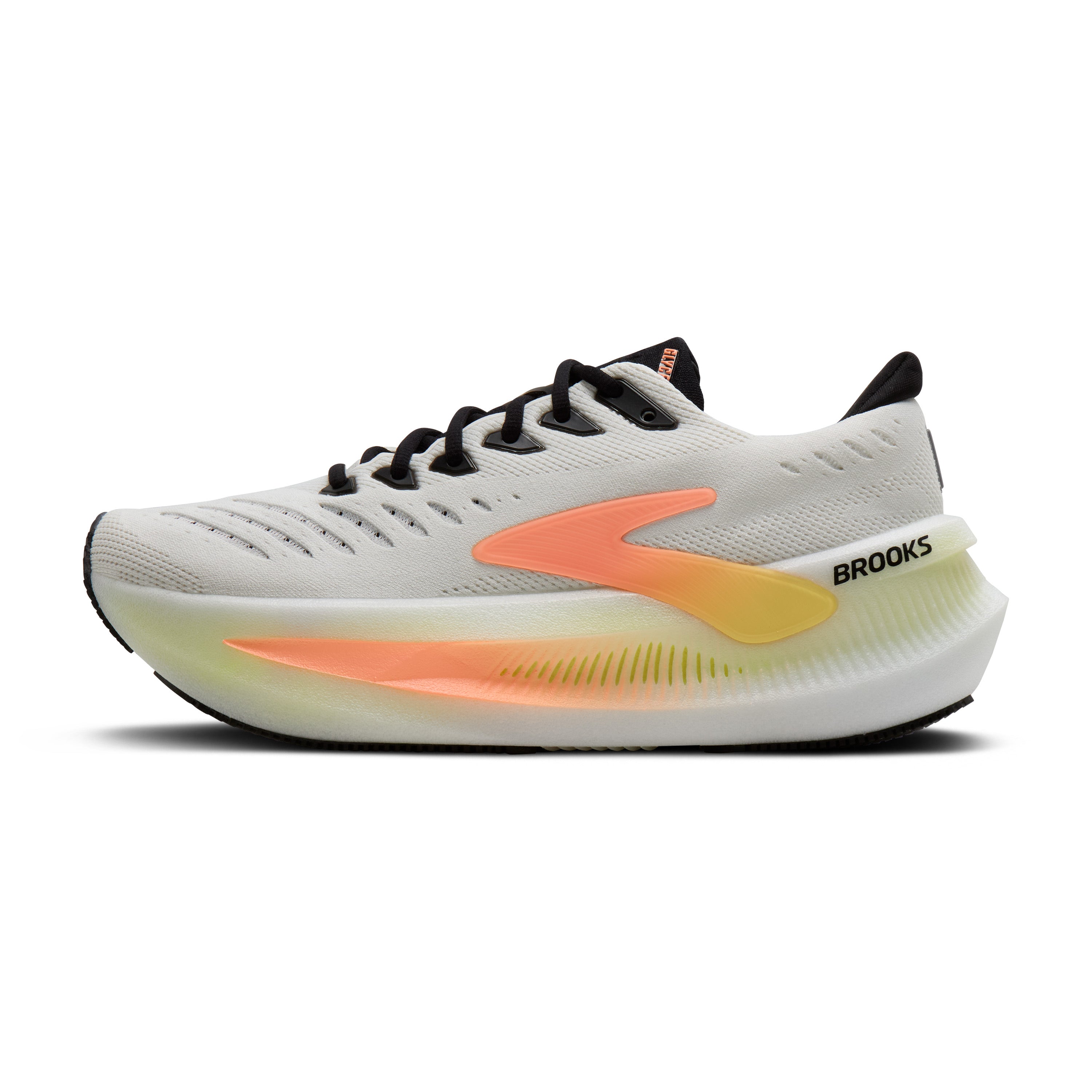 Brooks Glycerin Max 2 Womens Running Shoes - White/Cyber Yellow/Nightlife