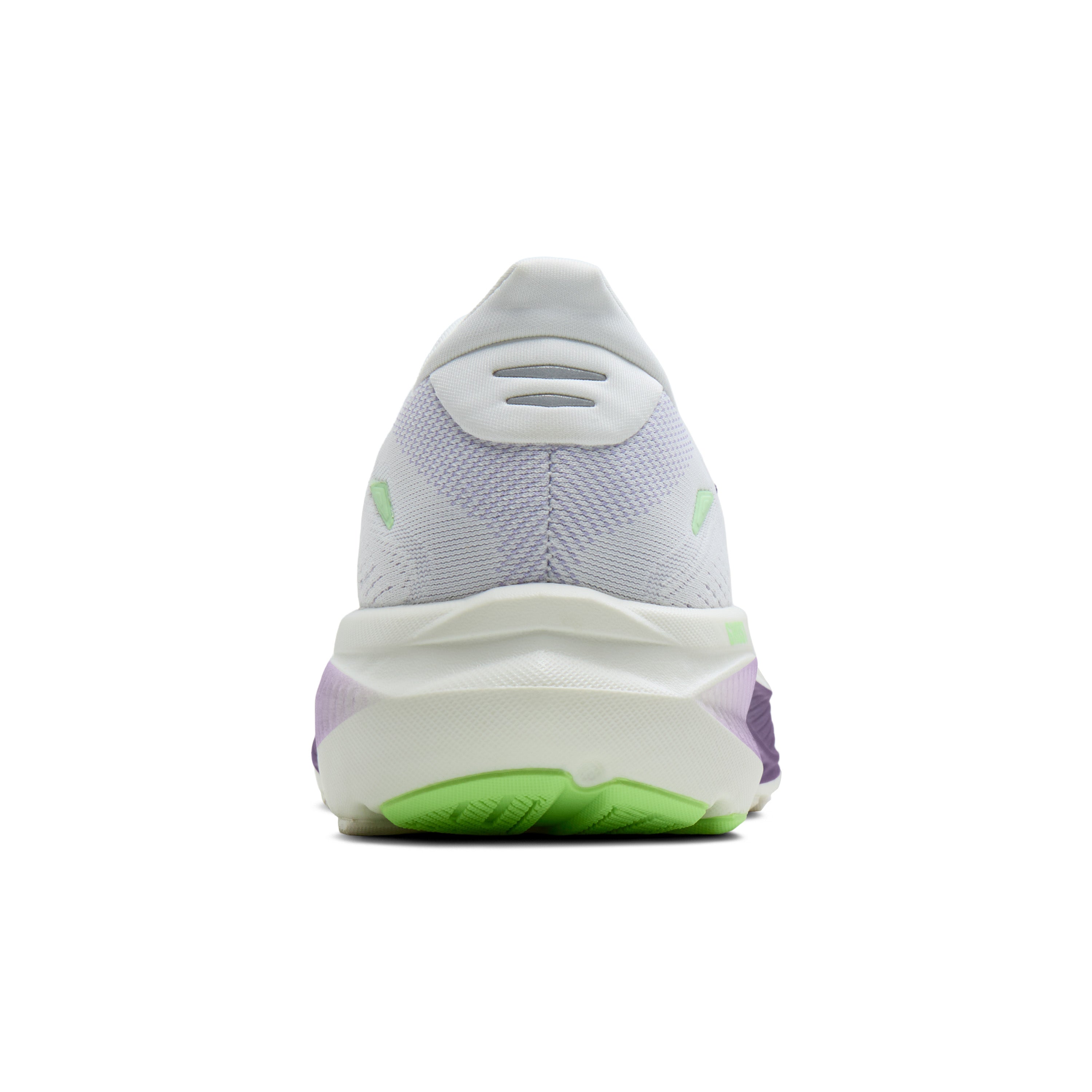 Brooks Ghost 18 Womens Running Shoe - White/Purple Hebe/Green