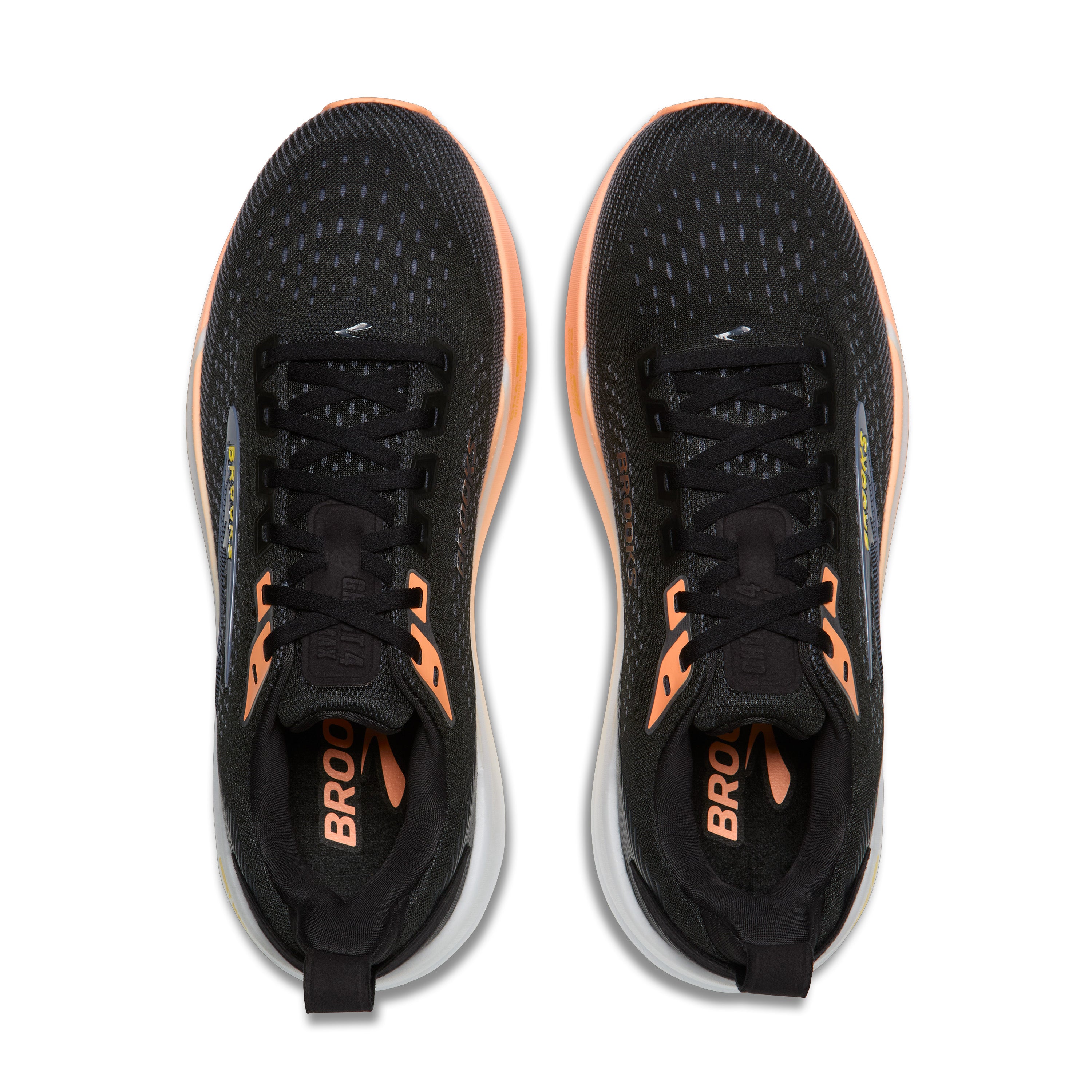 Brooks Ghost Max 4 Womens Running Shoes - Black/Folkstone/Cyber Peach