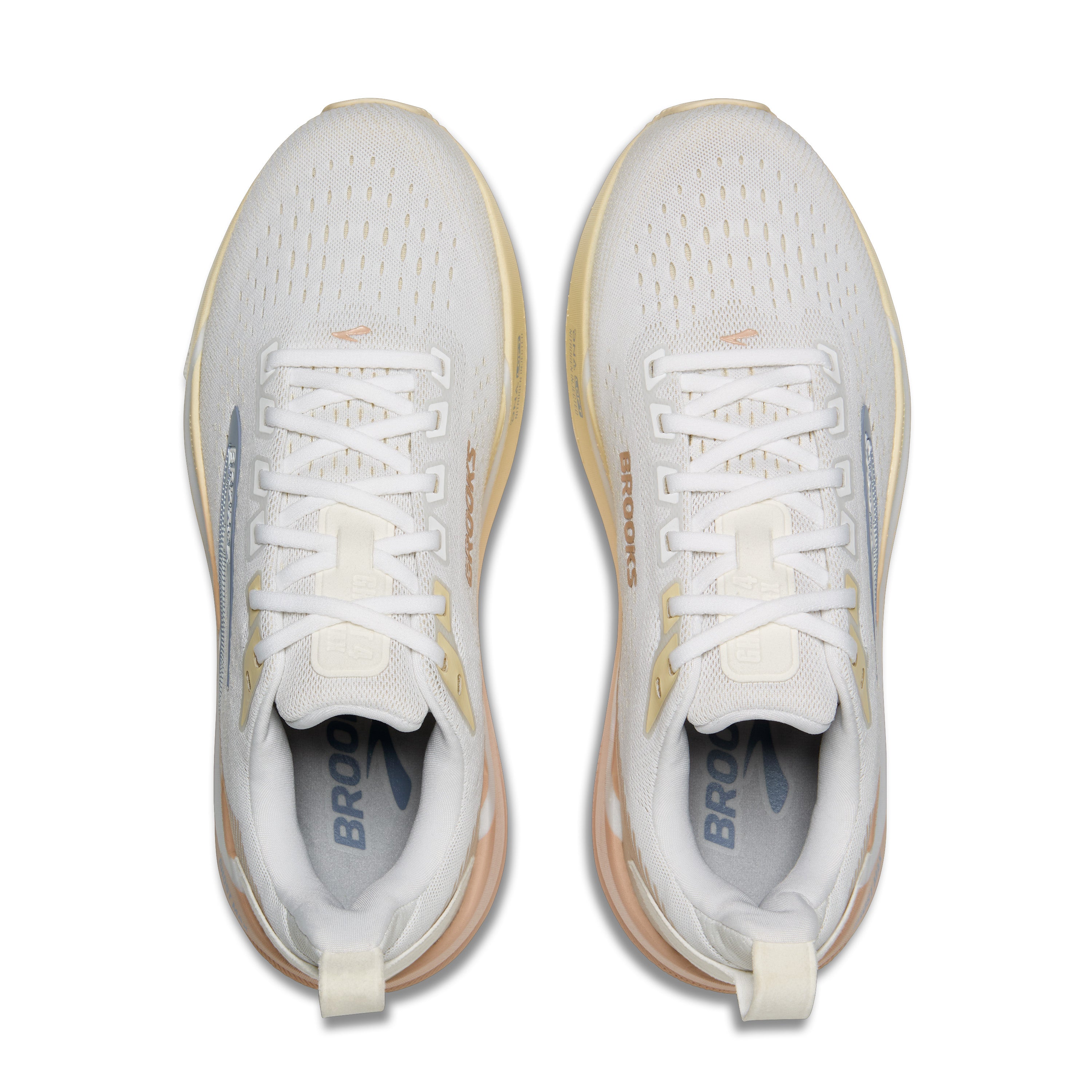 Brooks Ghost Max 4 Womens Running Shoes - White/Rose/Rutabaga