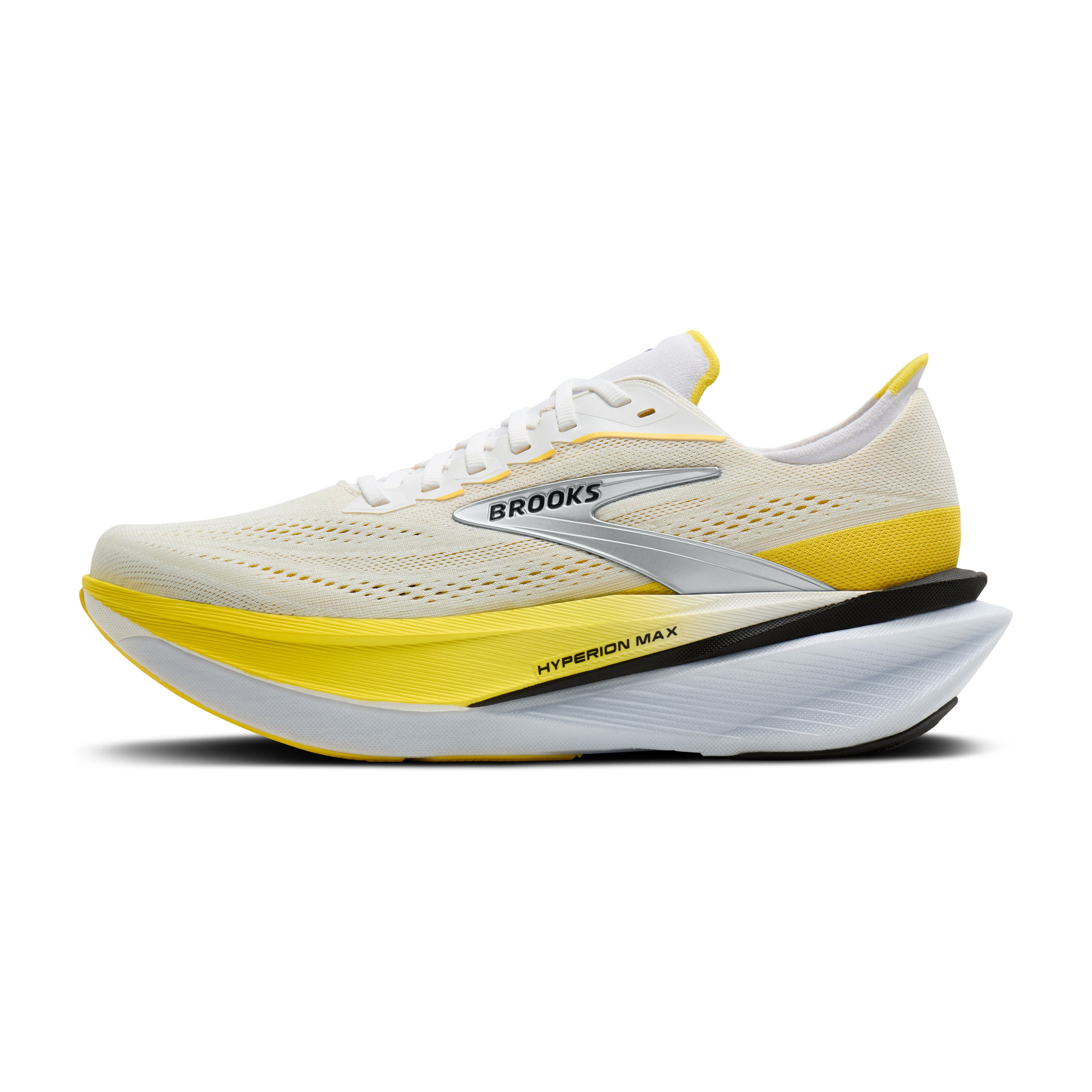 Brooks Hyperion Max 4 Women's Running Shoes - White/Cyber Yellow/Black