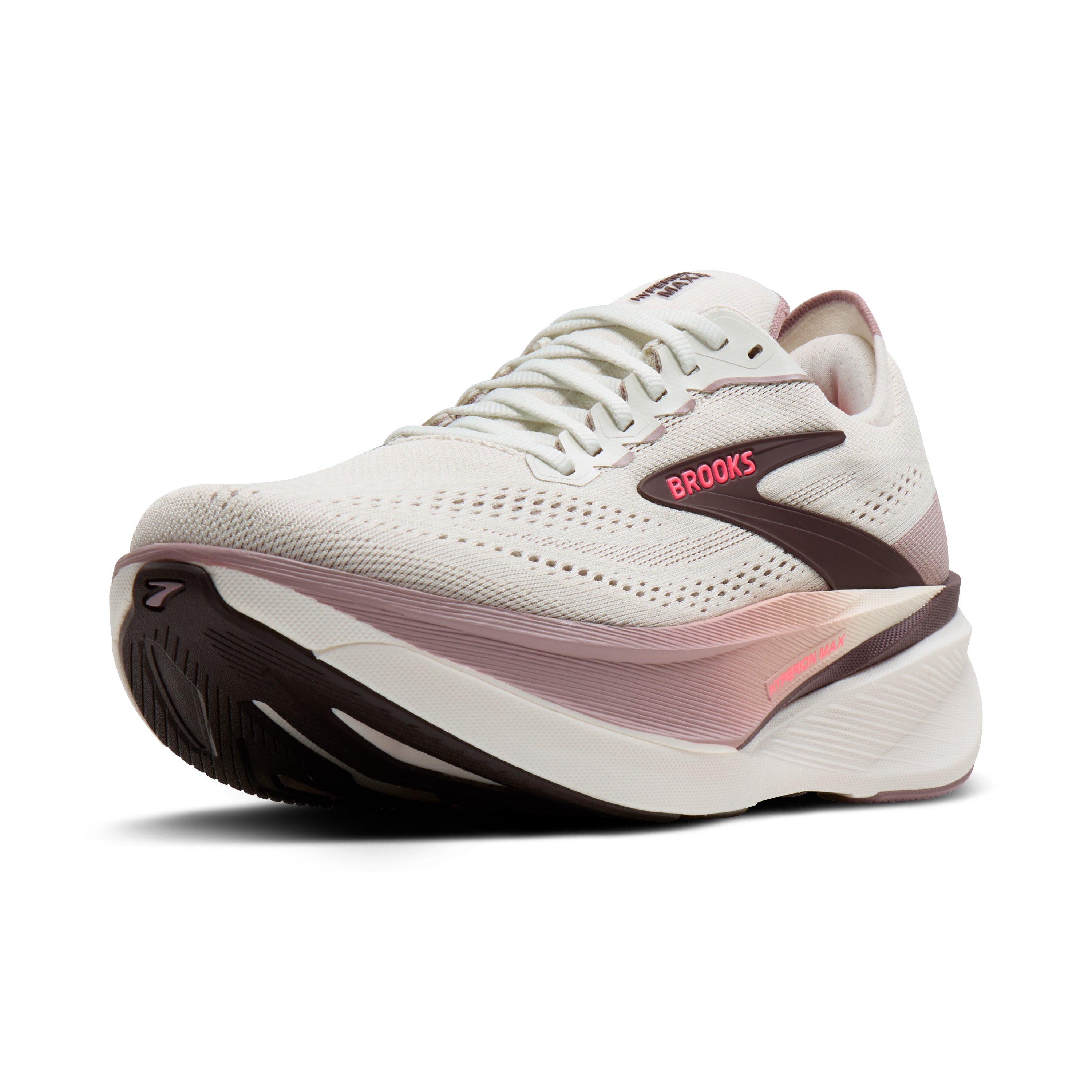 Brooks Hyperion Max 4 Women's Running Shoes - Coconut/Raisin/Pink