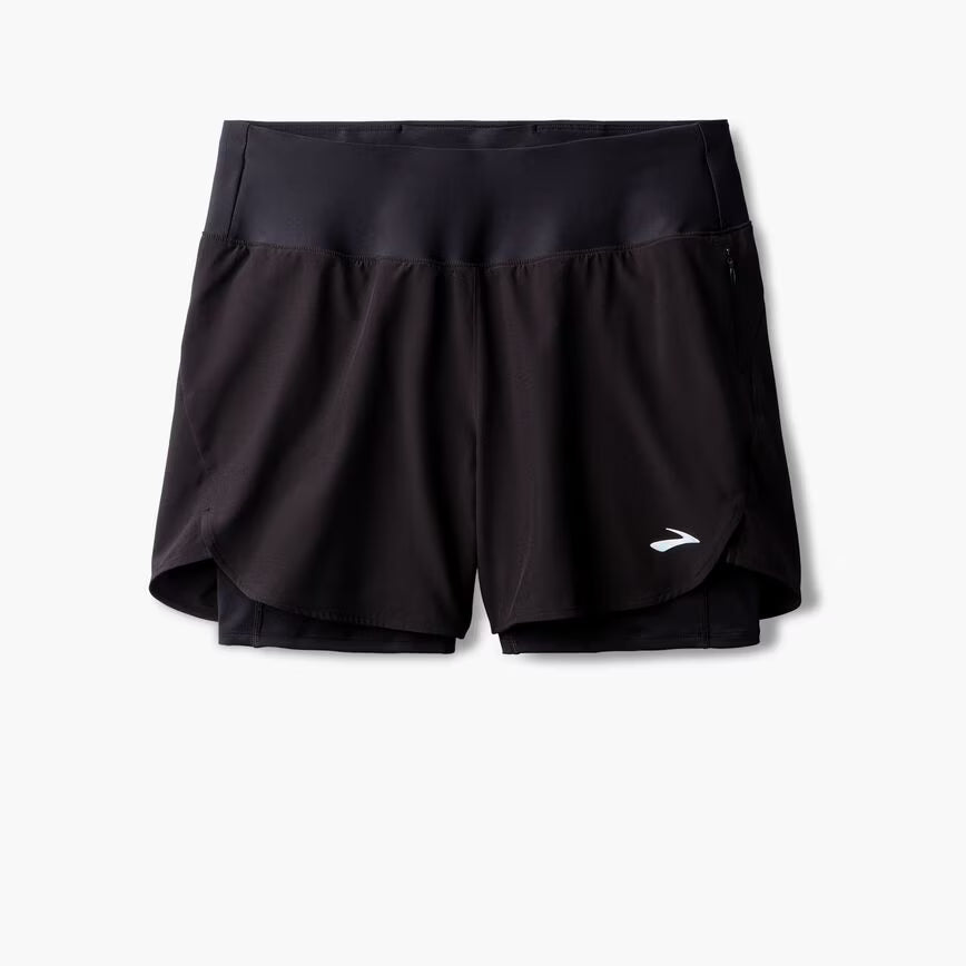 Brooks Chaser 5" 2-in-1 Short 2.0 - Black