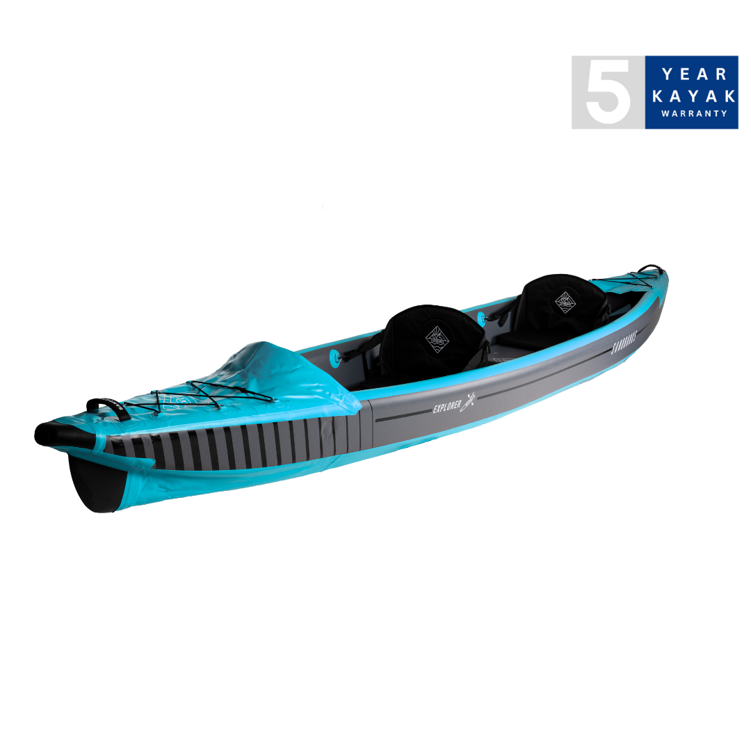 Sandbanks Style Explorer Double Seater Inflatable Kayak - Turquoise