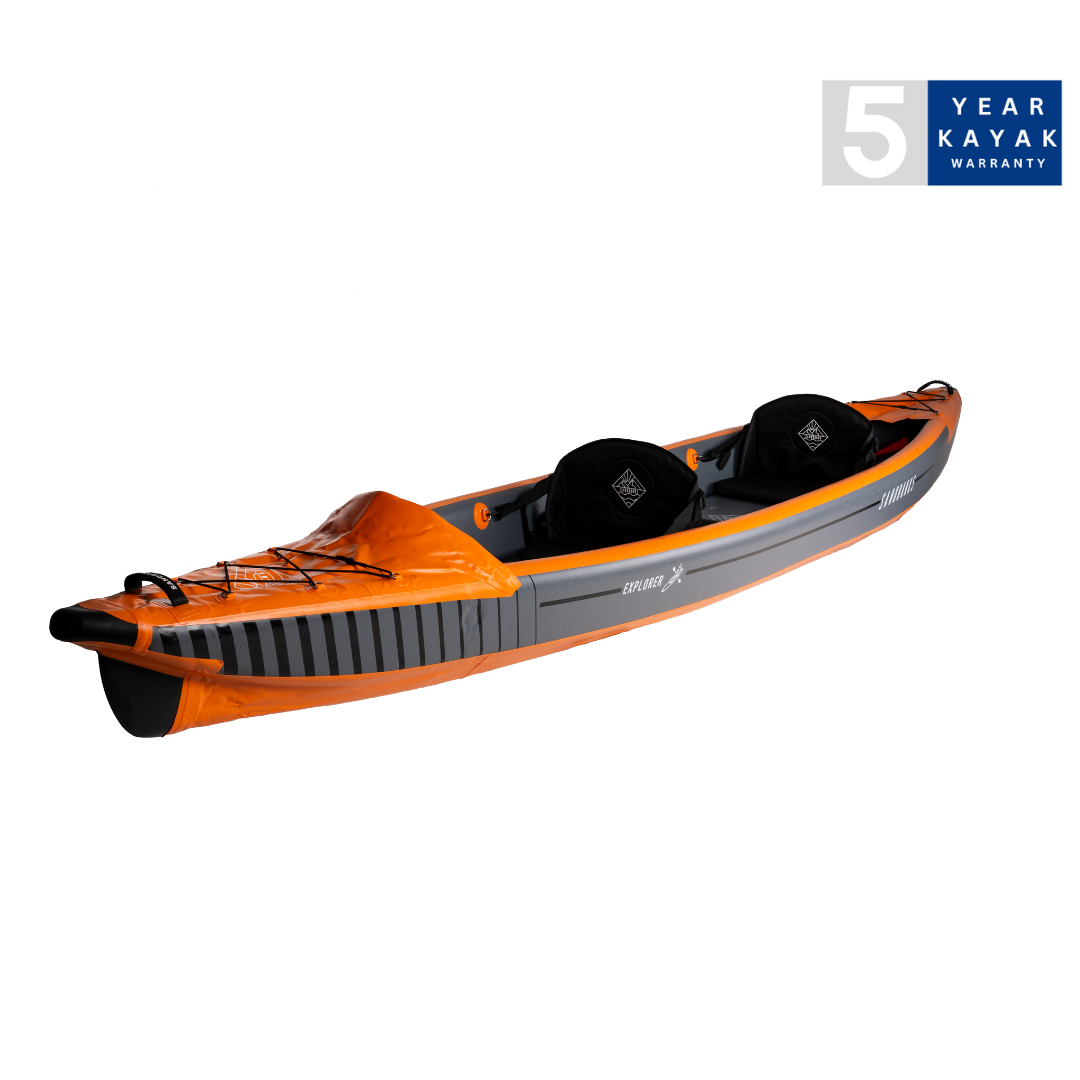 Sandbanks Style Explorer Double Seater Inflatable Kayak - Orange