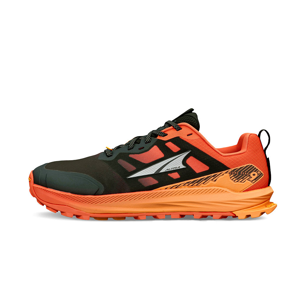 Altra Lone Peak 9+ Mens Running Shoe - Black/Orange