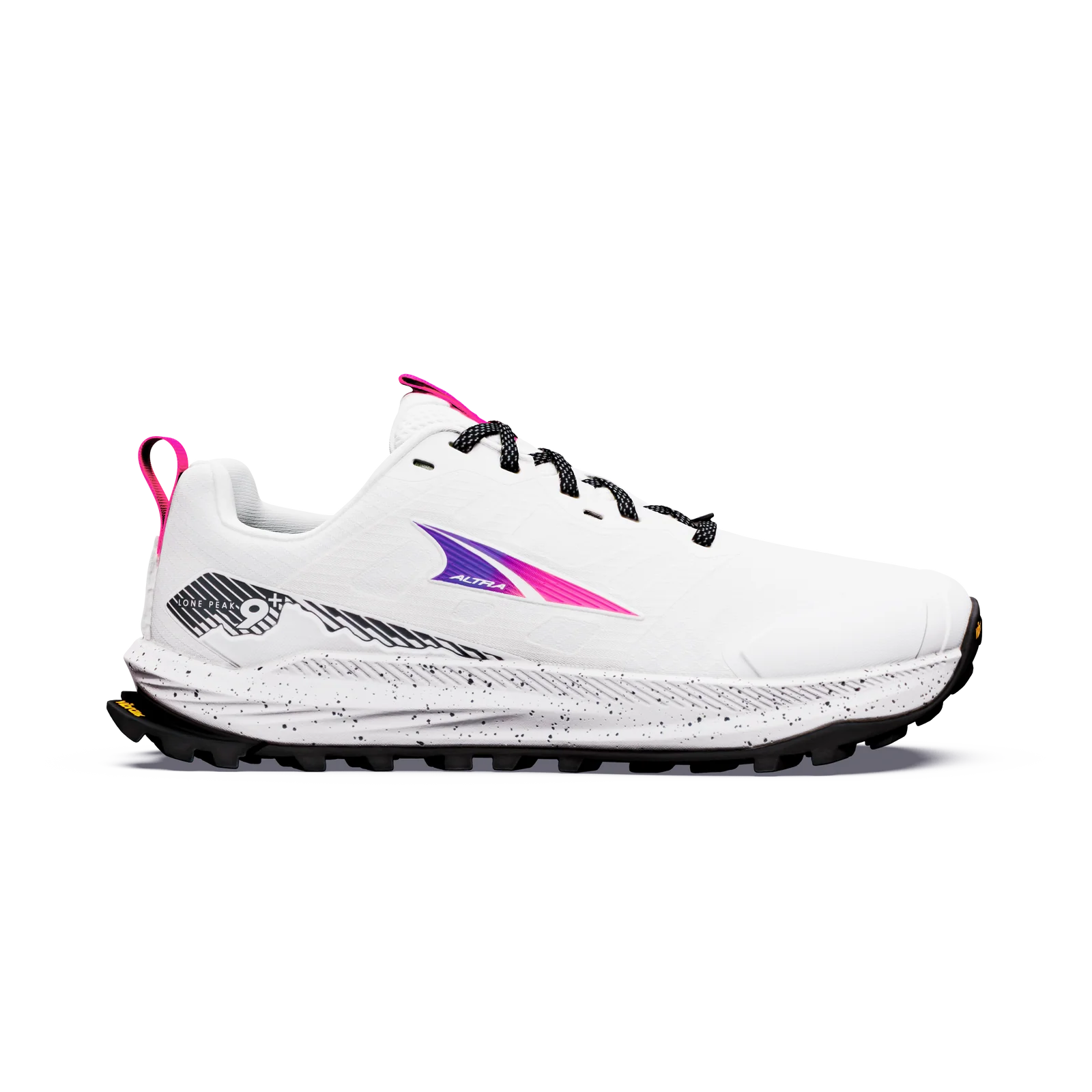 Altra Lone Peak 9 + Women's Running Shoes - Vaporous Grey/ Knockout Pink