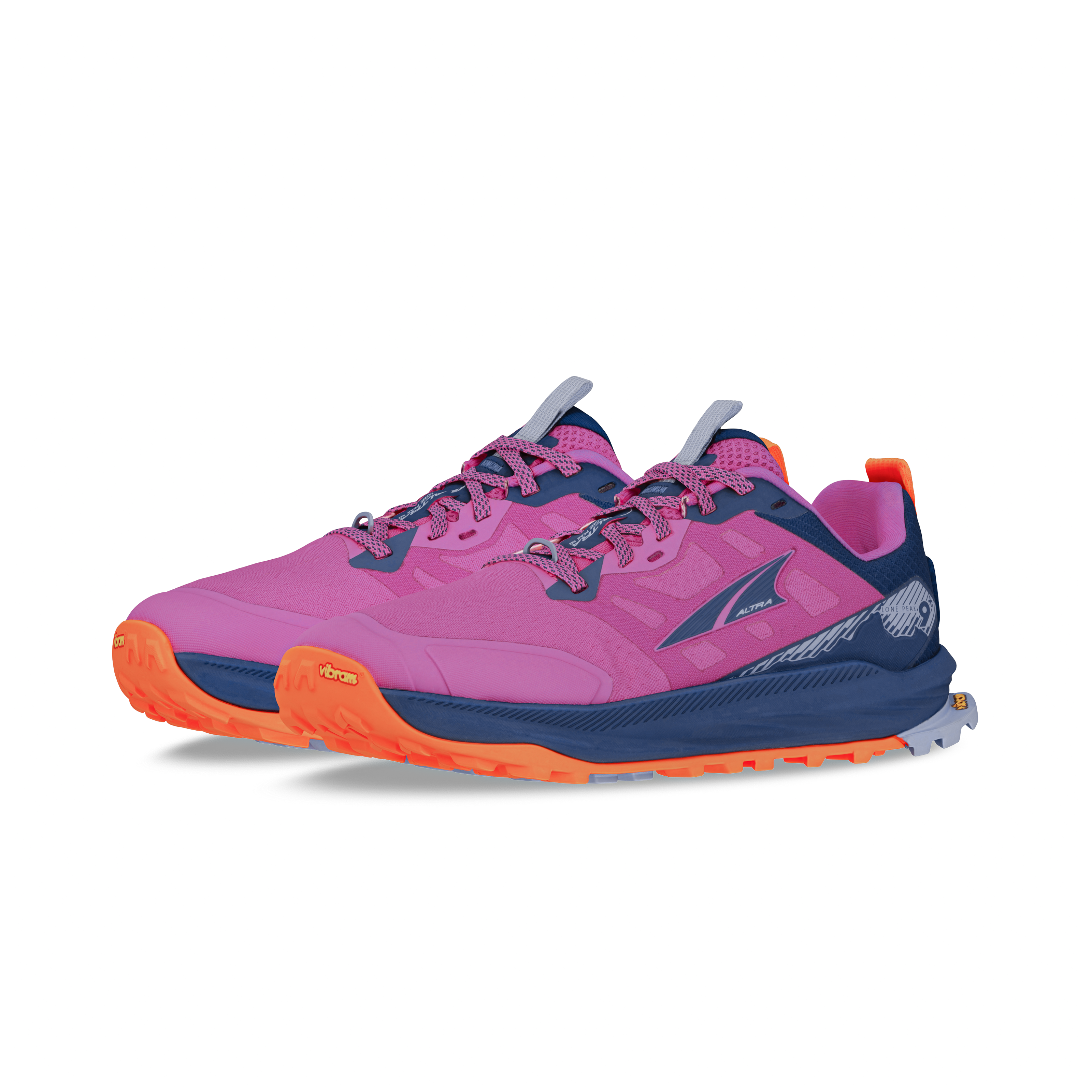 Altra Lone Peak 9 + Women's Running Shoes - Purple/Orange