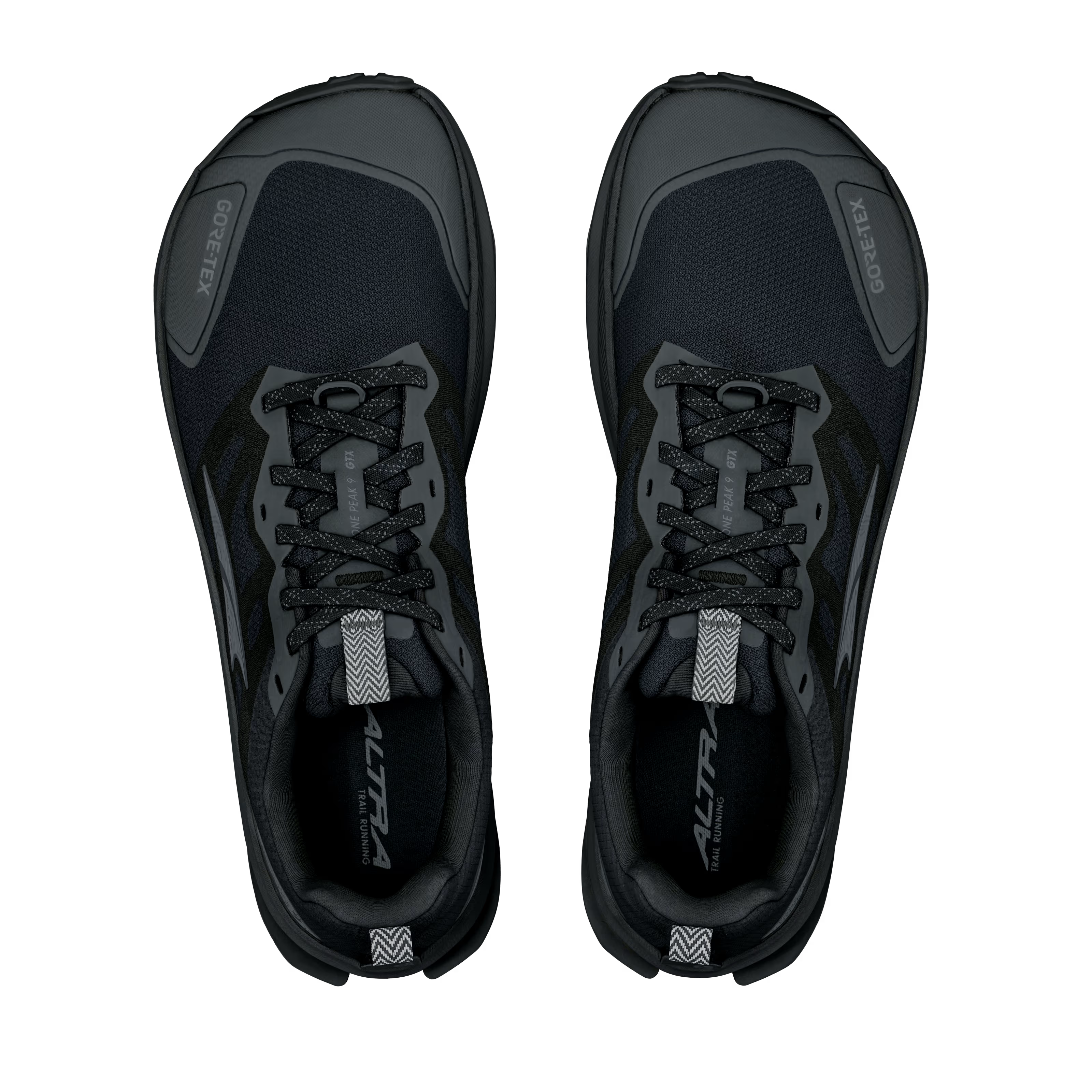 Altra Lone Peak 9+ GTX Mens Running Shoe - Black/Black