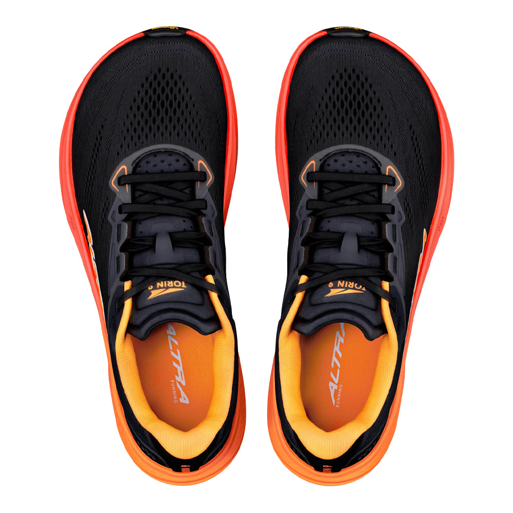 Altra Torin 9 Mens Running Shoe - Black/Orange Pop/Coral