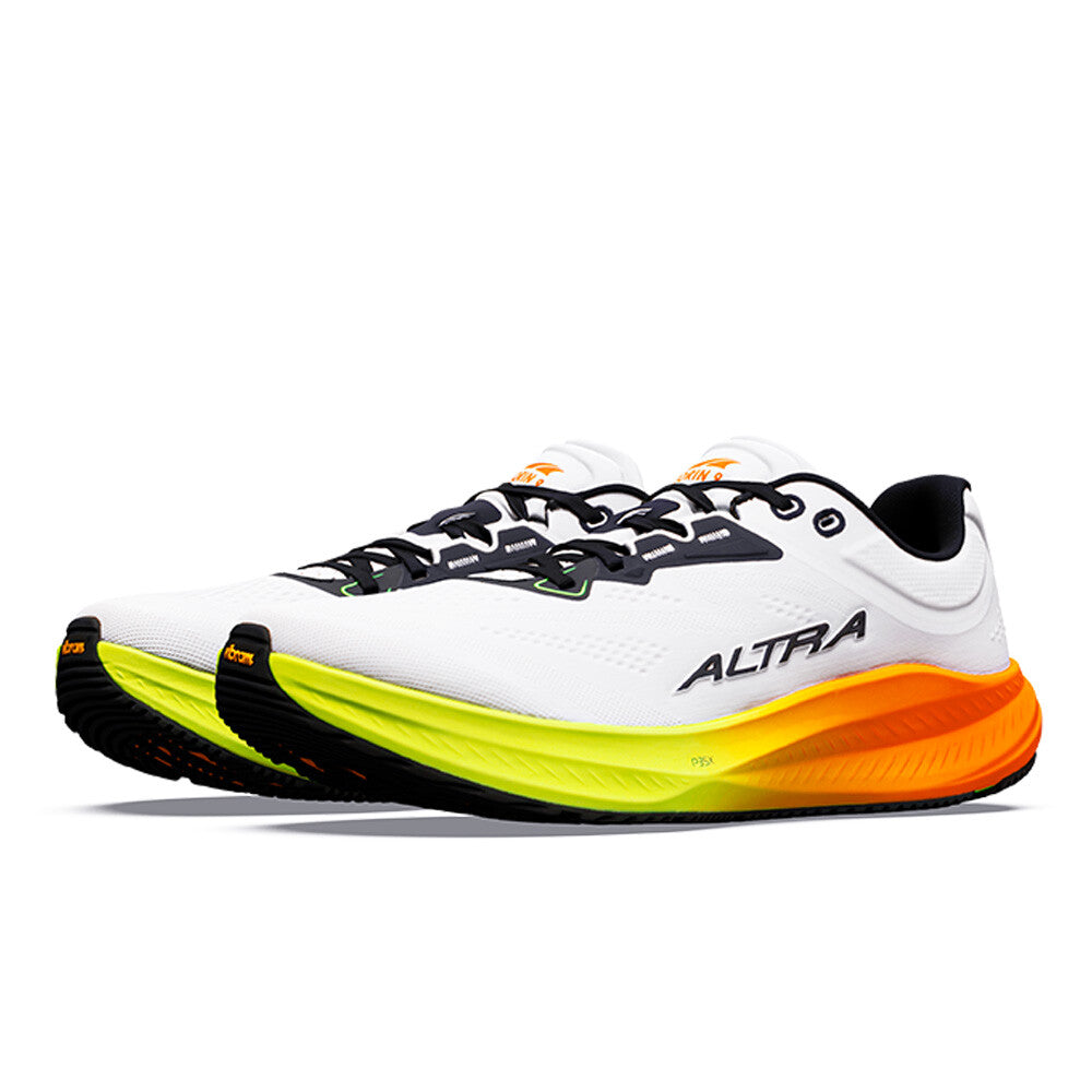 Altra Torin 9 Mens Running Shoe - White/Black/Safety Yellow