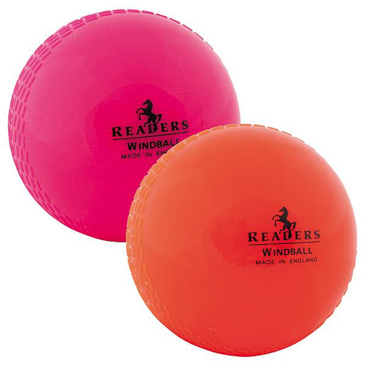 Readers Windball Training Cricket Ball image of both pink and orange