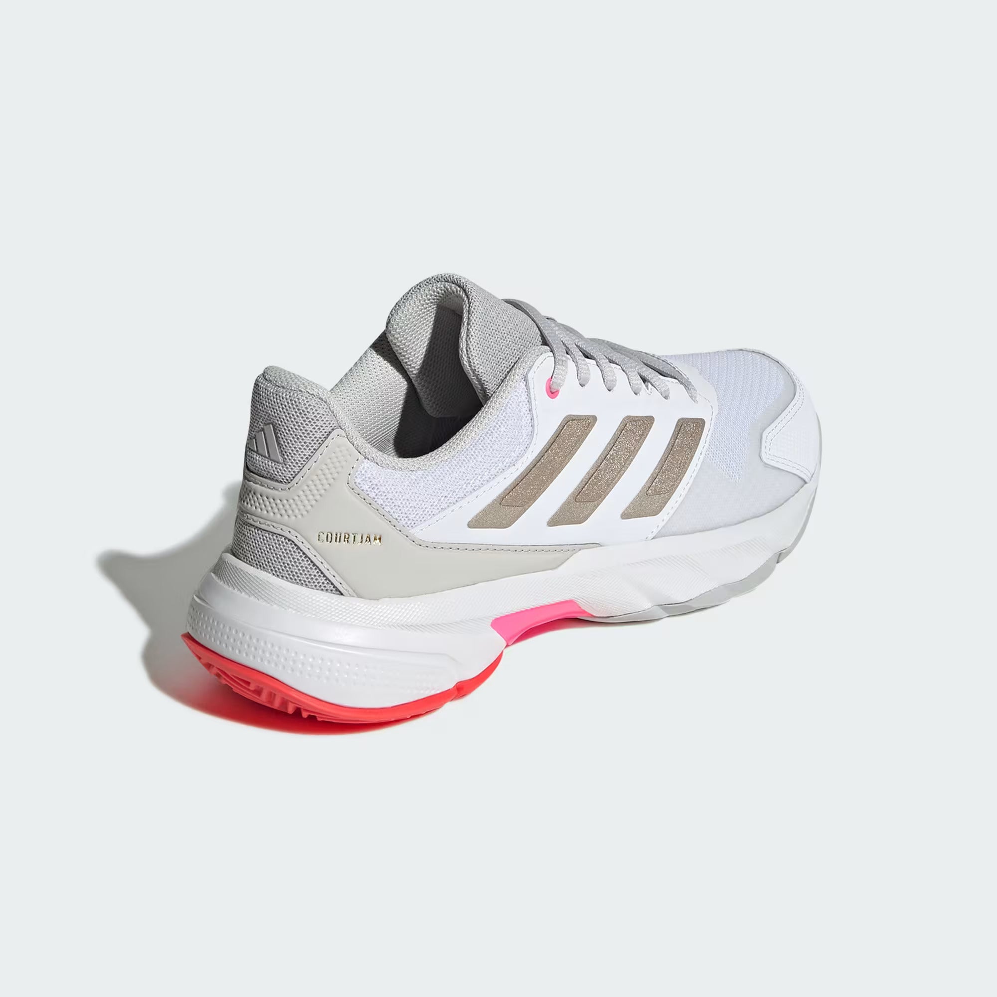 Adidas CourtJam Control 3 Womens Tennis Shoes - White/Pink
