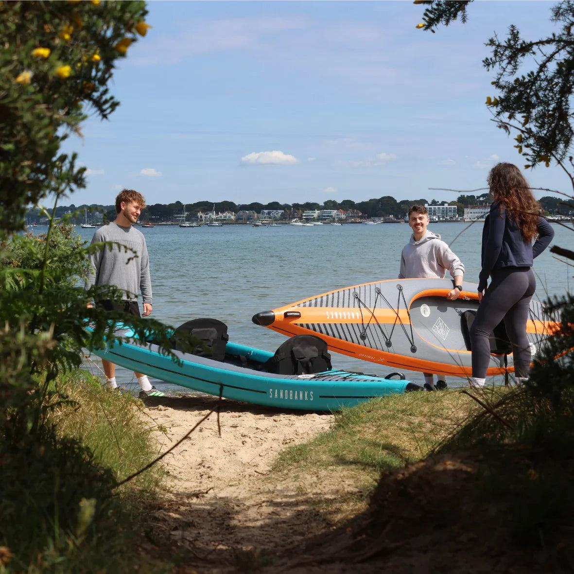 Sandbanks Style Optimal Double Seater Inflatable Kayak - Orange