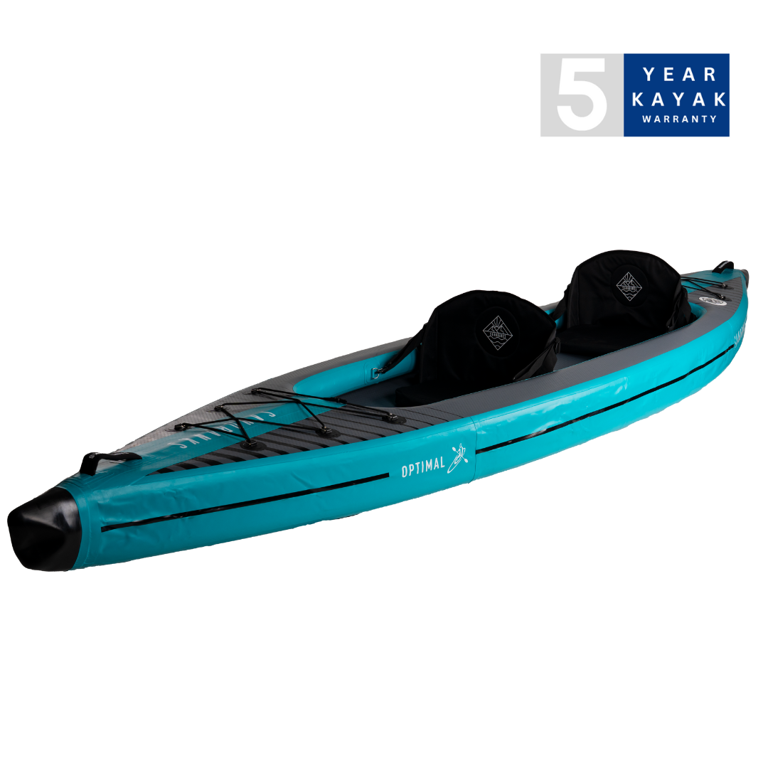 Sandbanks Style Optimal Double Seater Inflatable Kayak - Orange