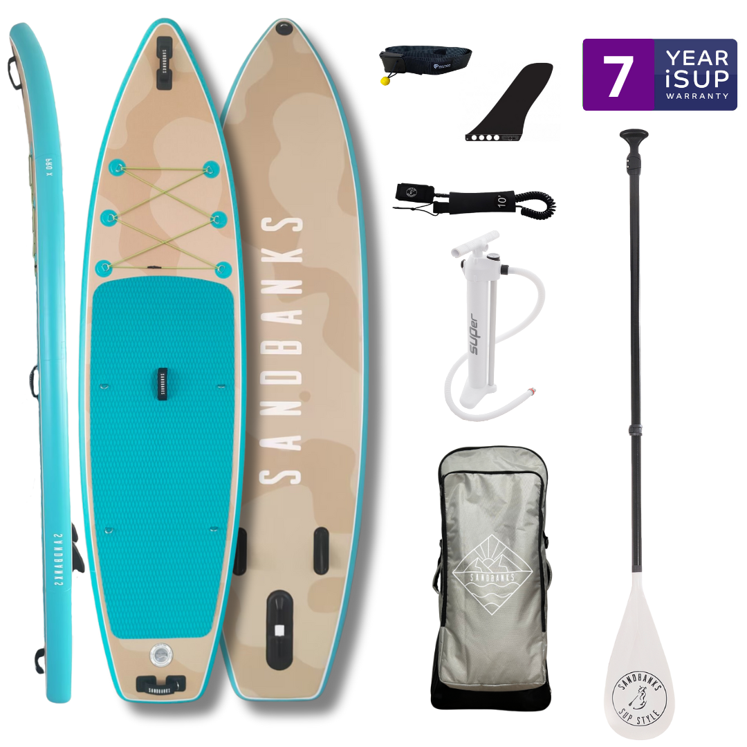 Sandbanks Style Pro-X 10'6'' x 32'' x 4.75'' iSUP Paddleboard package Agadir