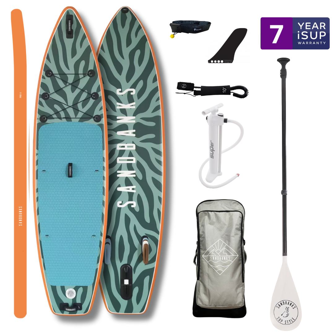 Sandbanks Style Pro-X 10'6'' x 32'' x 4.75'' iSUP Paddleboard package Byron