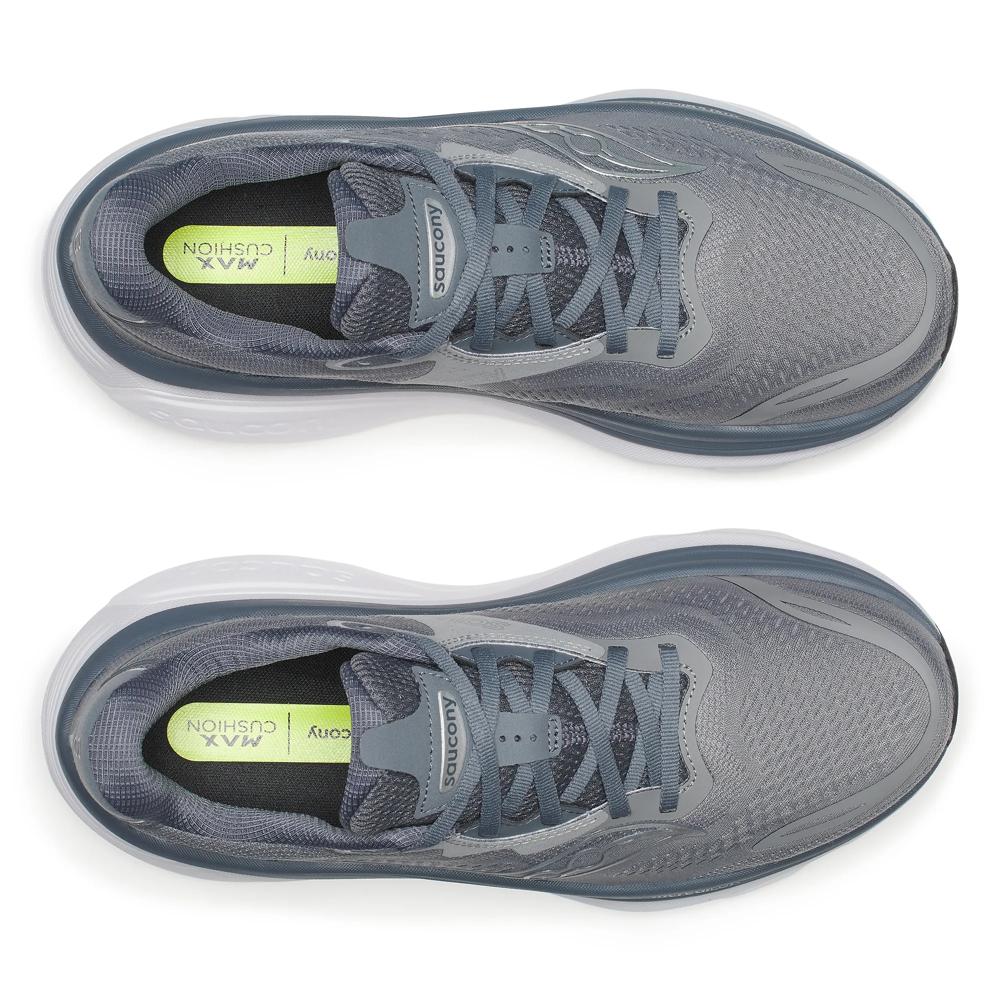 Saucony Hurricane 26 Mens Running Shoes - Cinder/Gunmetal with visible brand logo on a white background