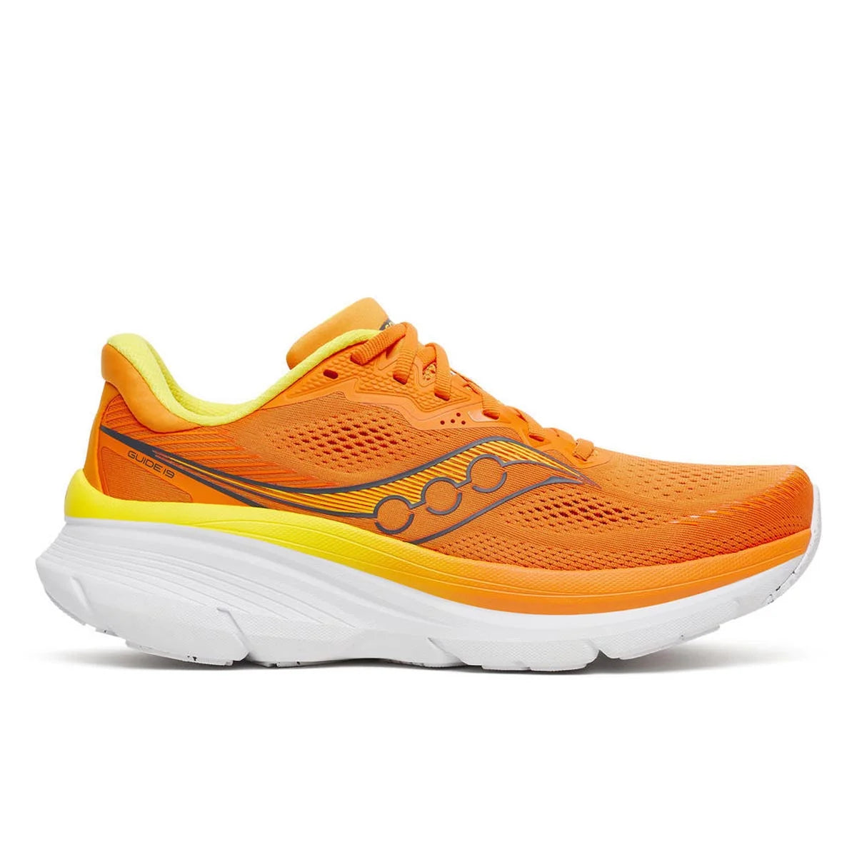 Saucony Guide 19 Mens Running Shoes - Fuego/Cyber