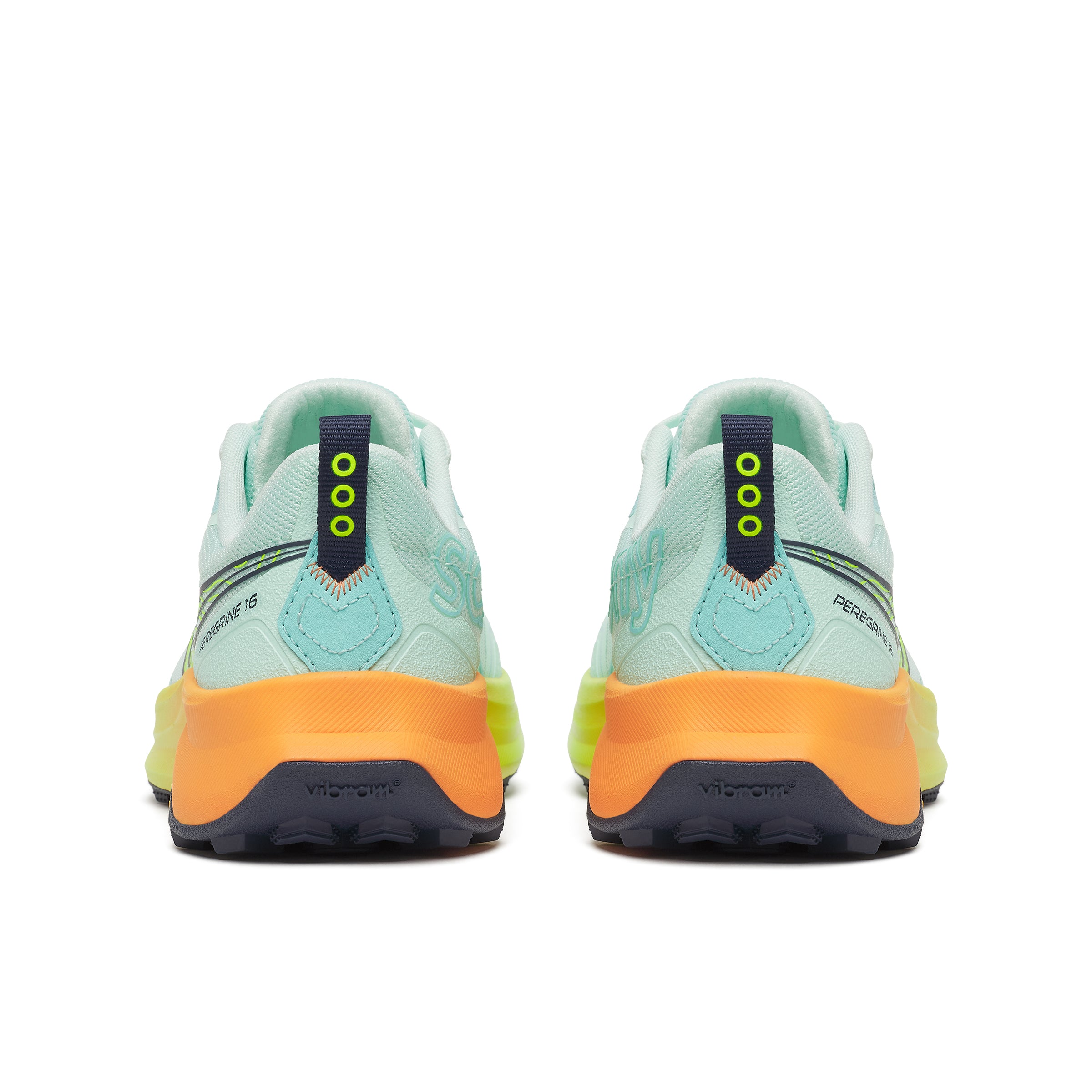 Saucony Peregrine 16 Womens Trail Running Shoes - Aqua/Citron