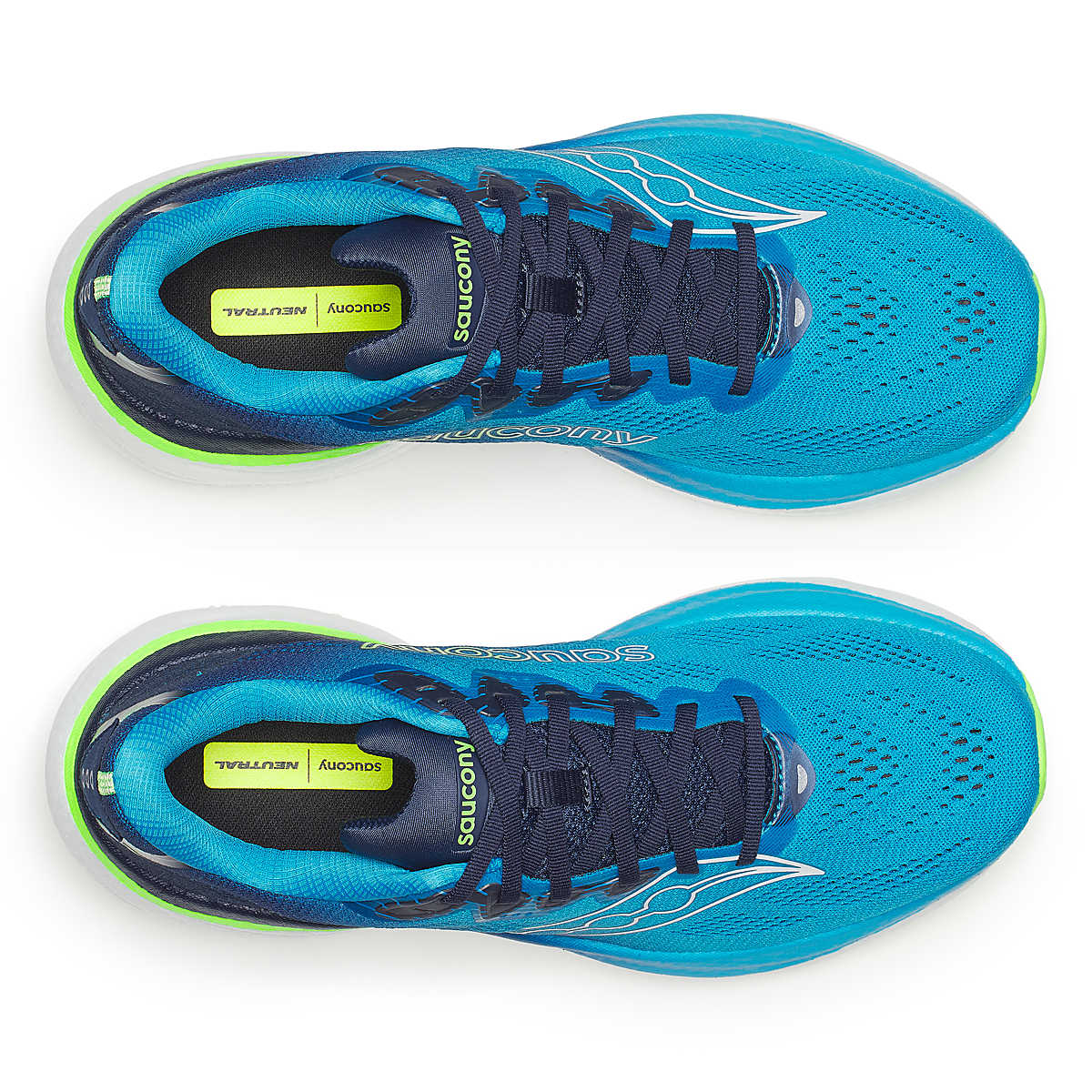 Saucony Ride 19 Mens Running Shoes - Cobalt/Slime