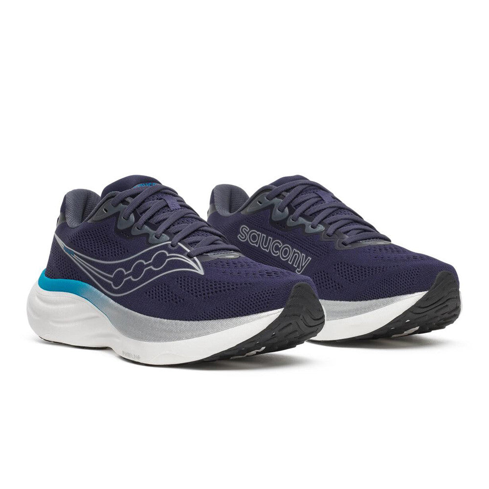Saucony Ride 19 Mens Running Shoes - Navy/Cobalt