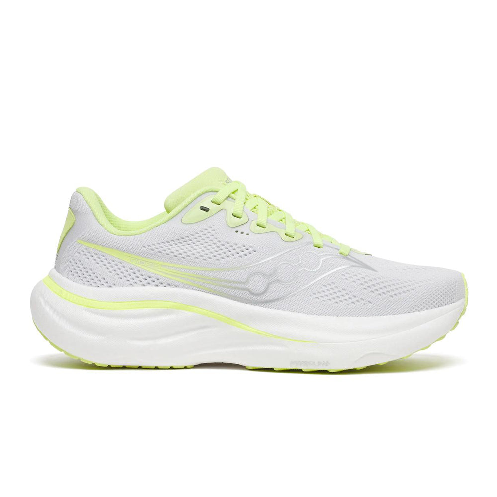 Saucony Ride 19 Womens Running Shoes - White/Tart