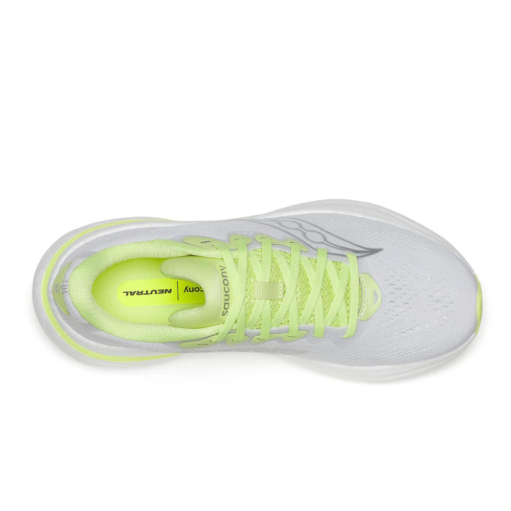 Saucony Ride 19 Womens Running Shoes - White/Tart