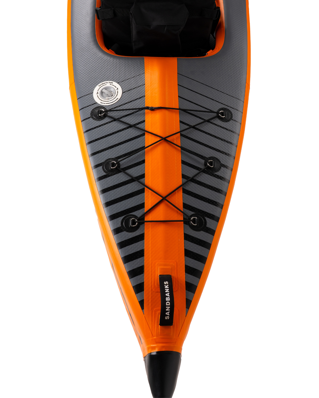 Sandbanks Style Optimal Single Seater Inflatable Kayak - Orange