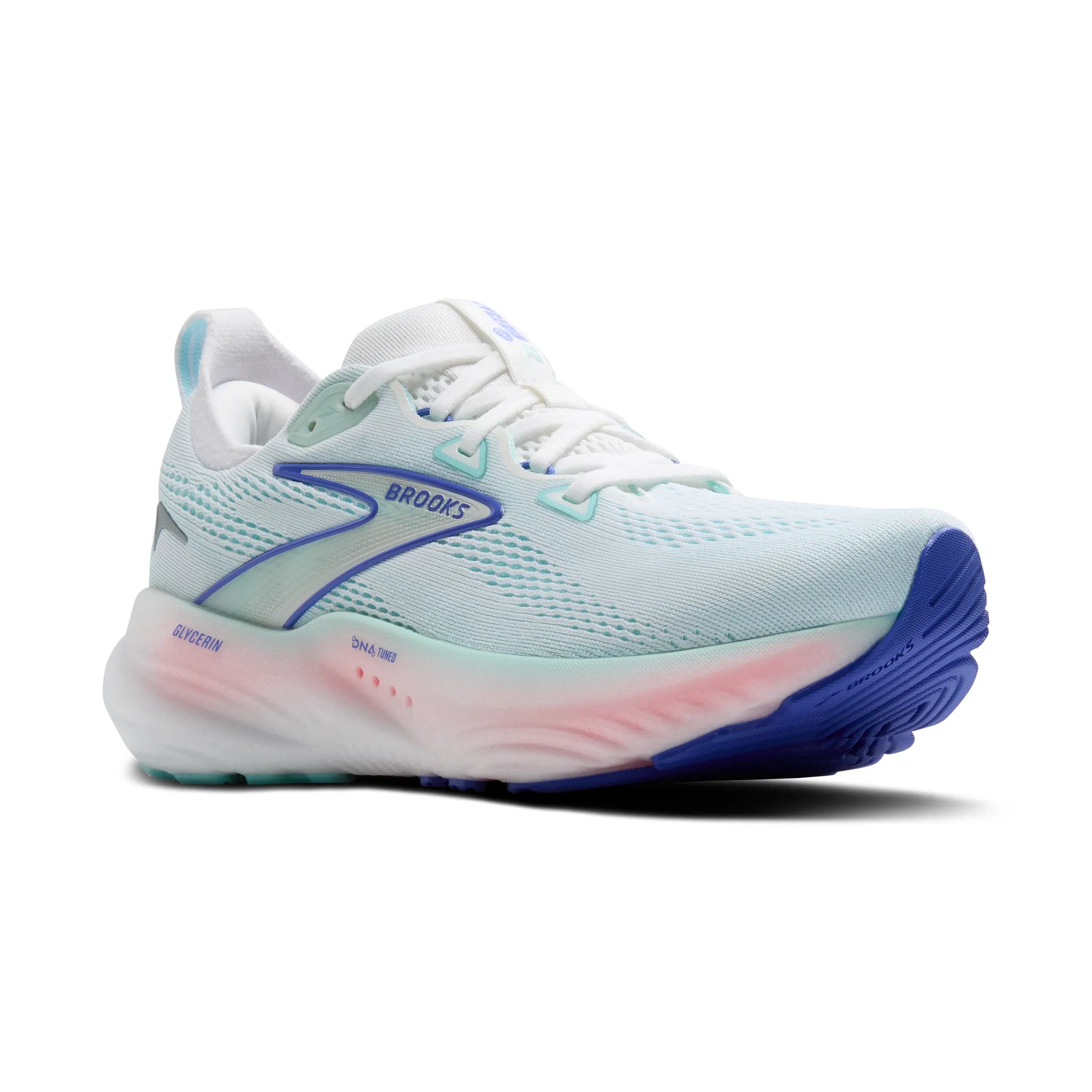 Brooks Glycerin 22 Womens Running Shoes - White/Blue