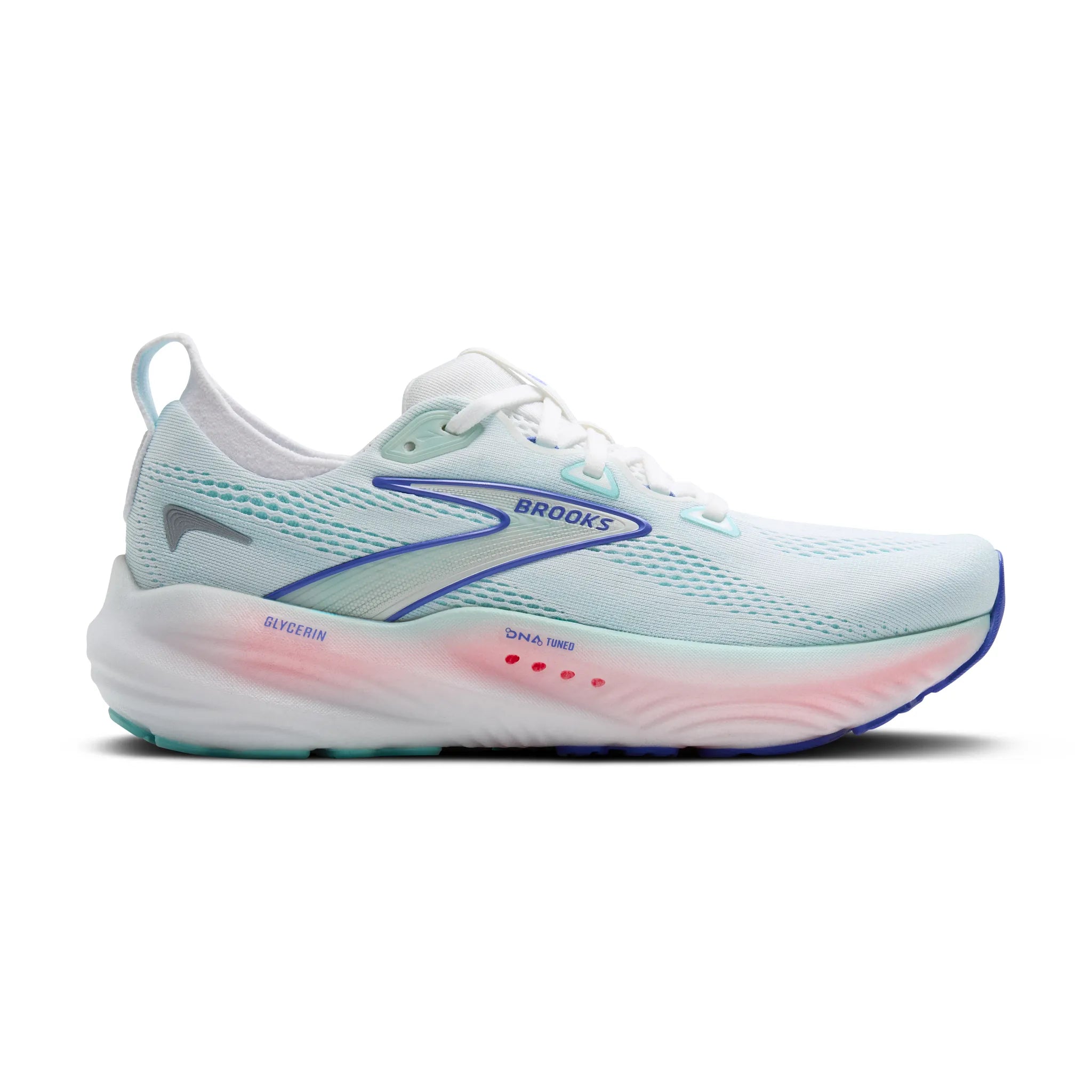 Brooks Glycerin 22 Womens Running Shoes - White/Blue