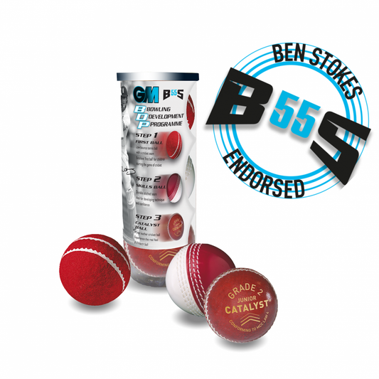 G+M Cricket Ball - BS55 Three Ball Pack