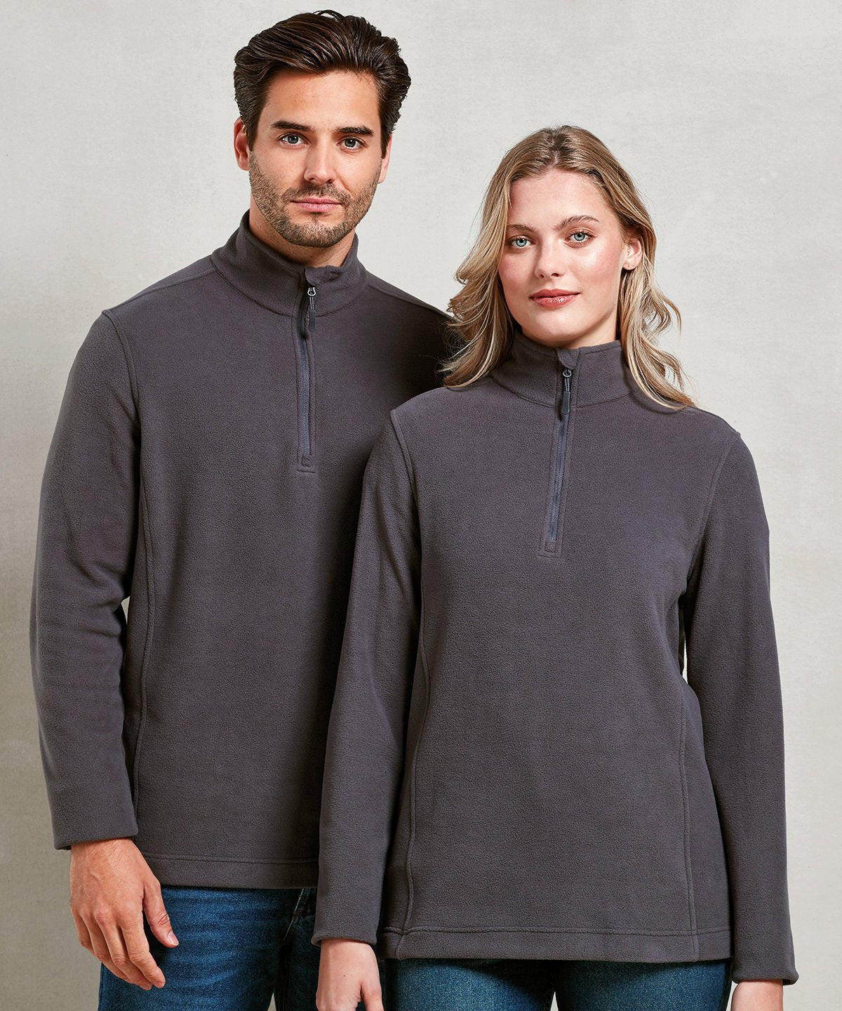 Unisex ‘Recyclight’ 1/4 zip micro fleece