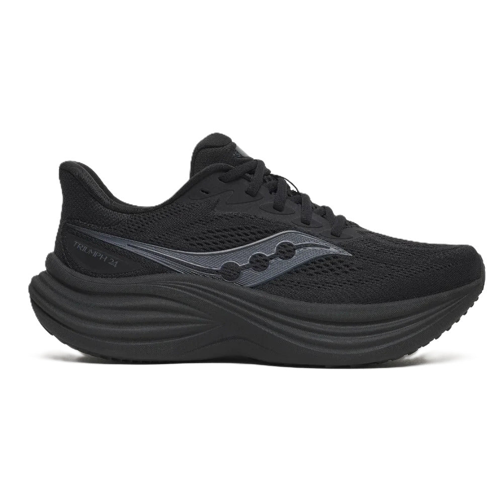 Saucony Triumph 24 Mens Running Shoes - Triple Black