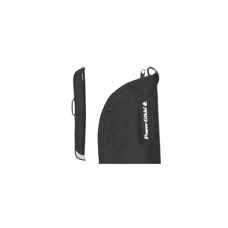 Powerglide Silver Edge 2pc Soft Cue Case Black